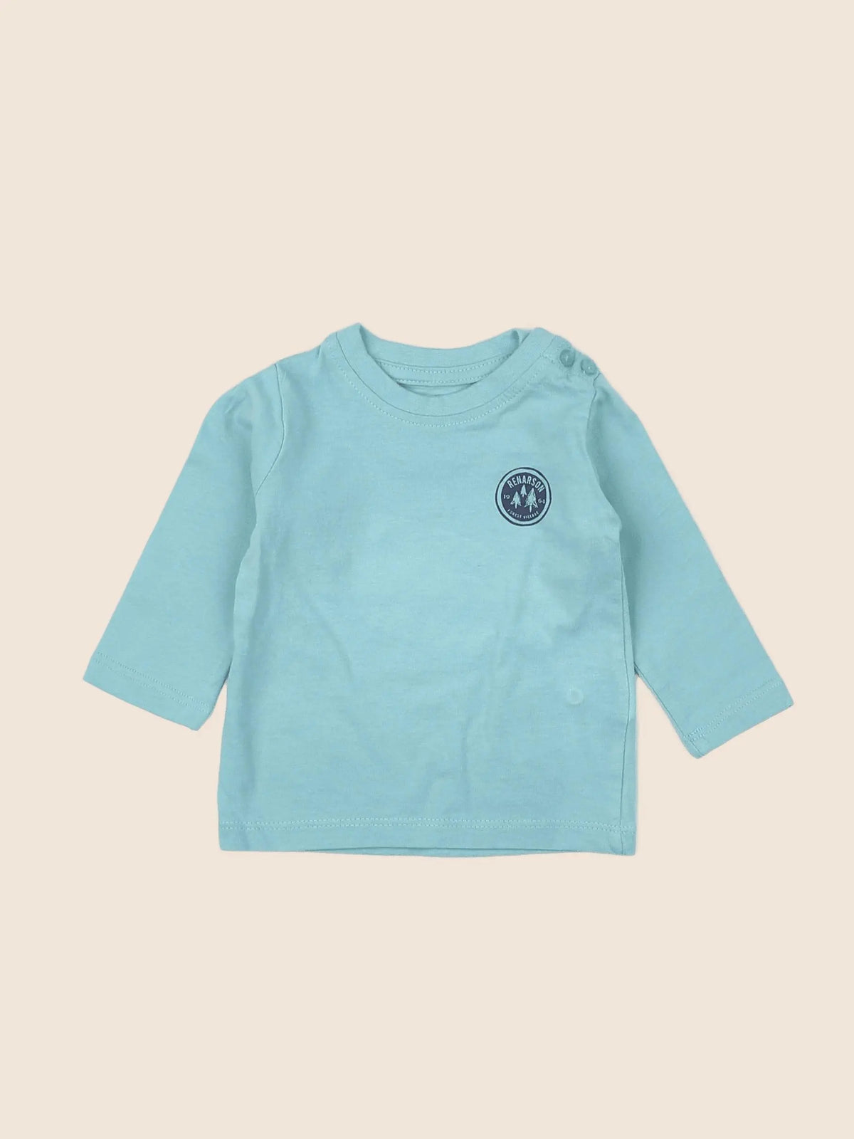 Vertbaudet - tee-shirt bleu - 3 mois