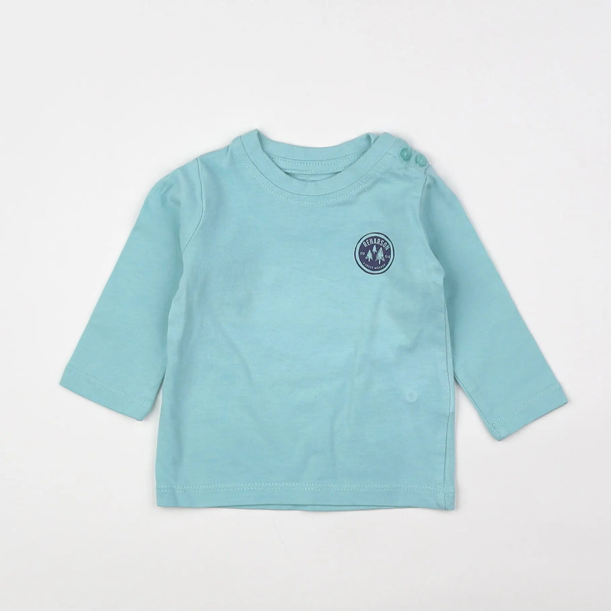 Vertbaudet - tee-shirt bleu - 3 mois
