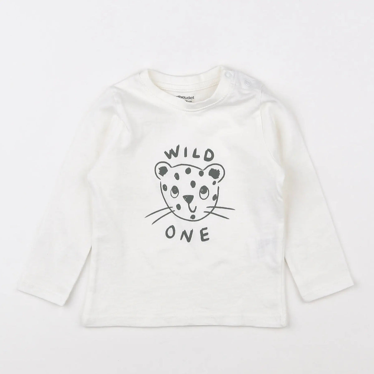 Vertbaudet - tee-shirt blanc - 12 mois