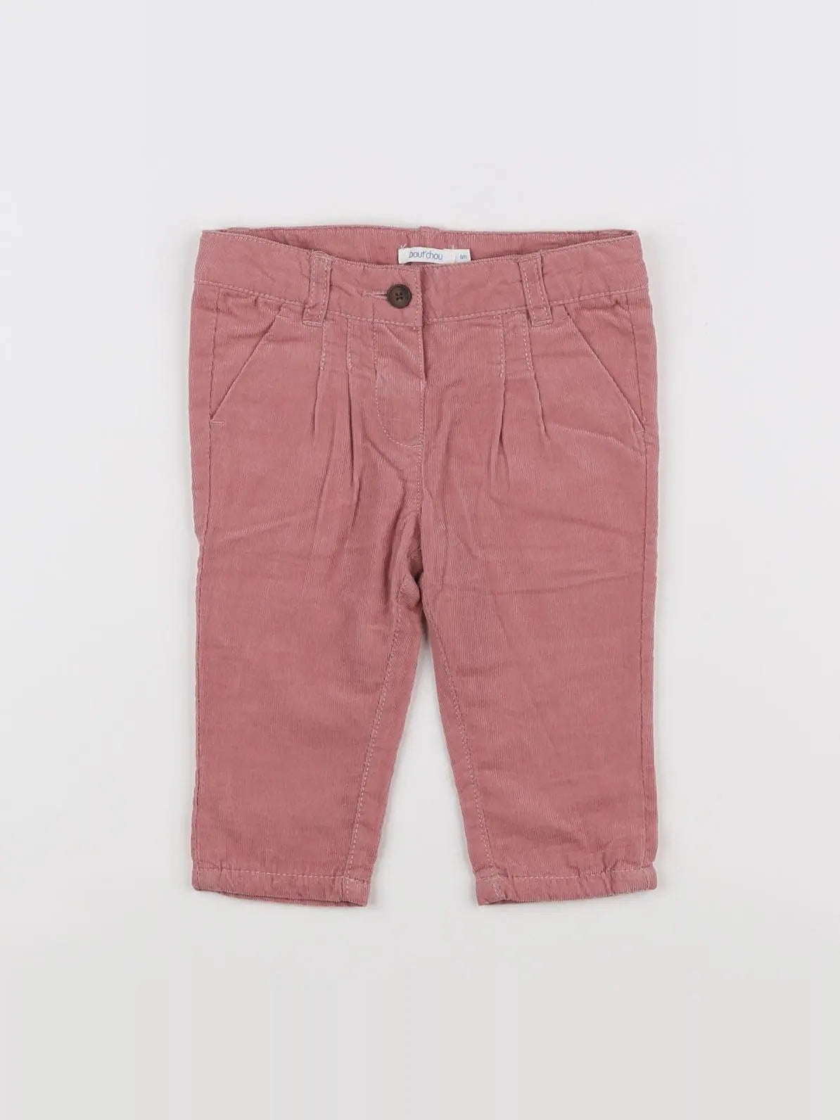 Boutchou - pantalon doublé rose - 6 mois