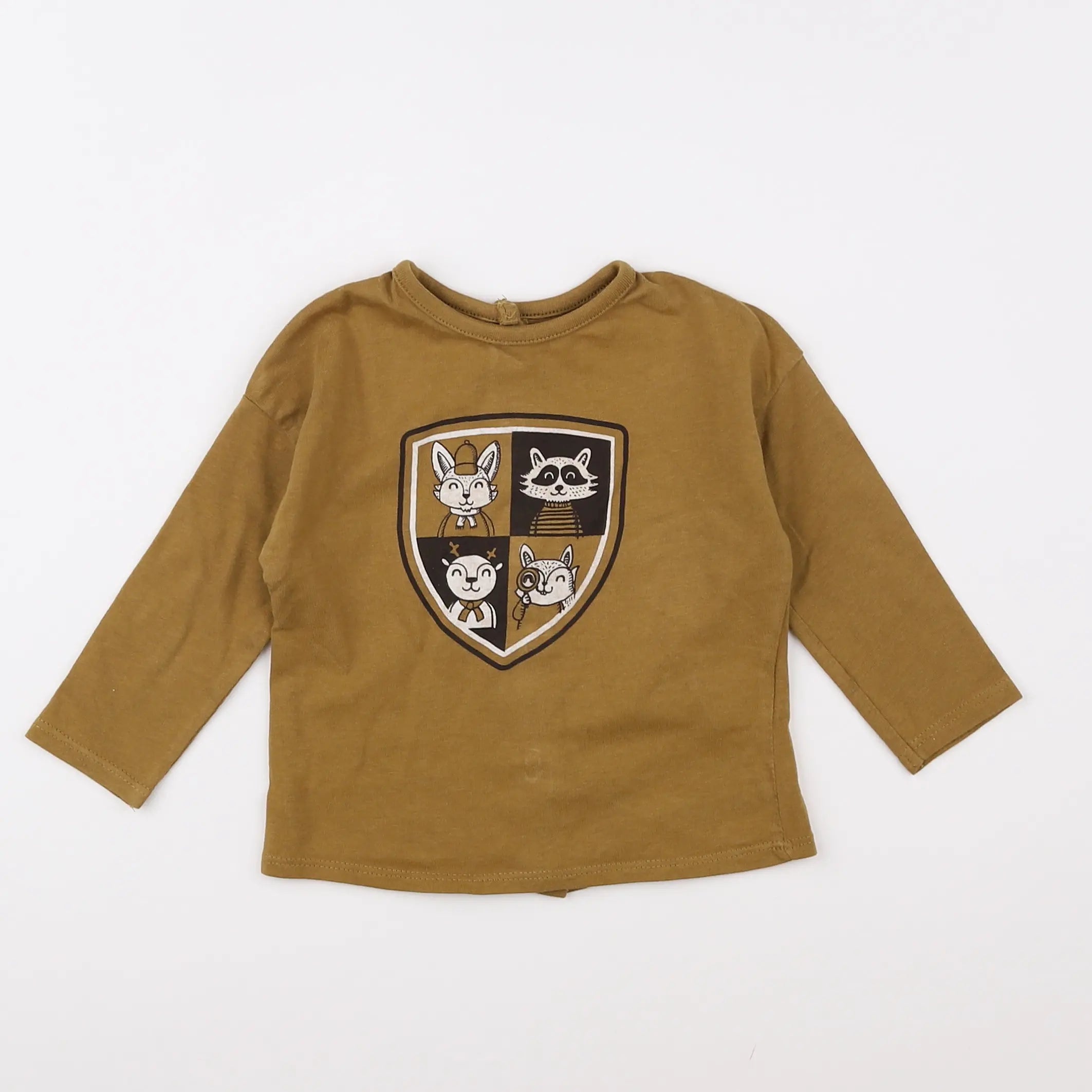 Vertbaudet - tee-shirt vert - 9 mois