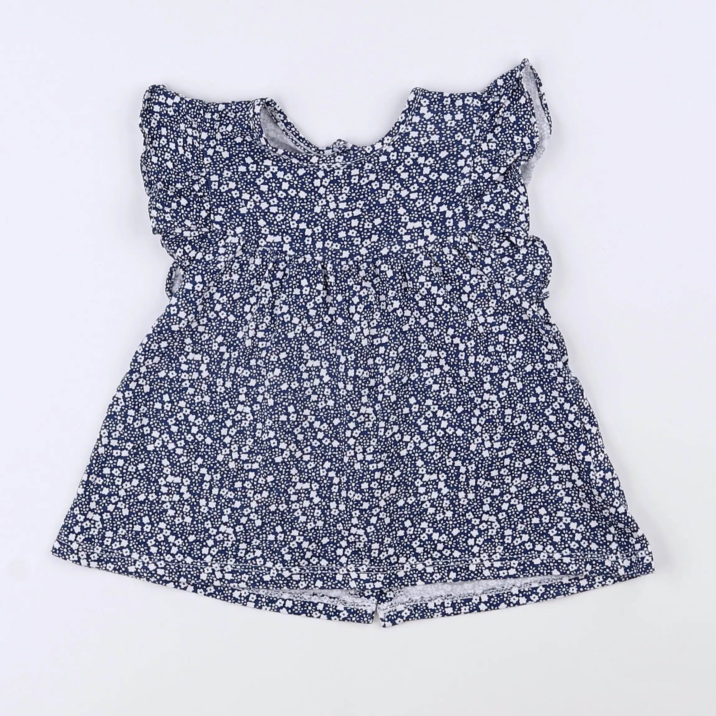 Vertbaudet - tee-shirt bleu - 12 mois