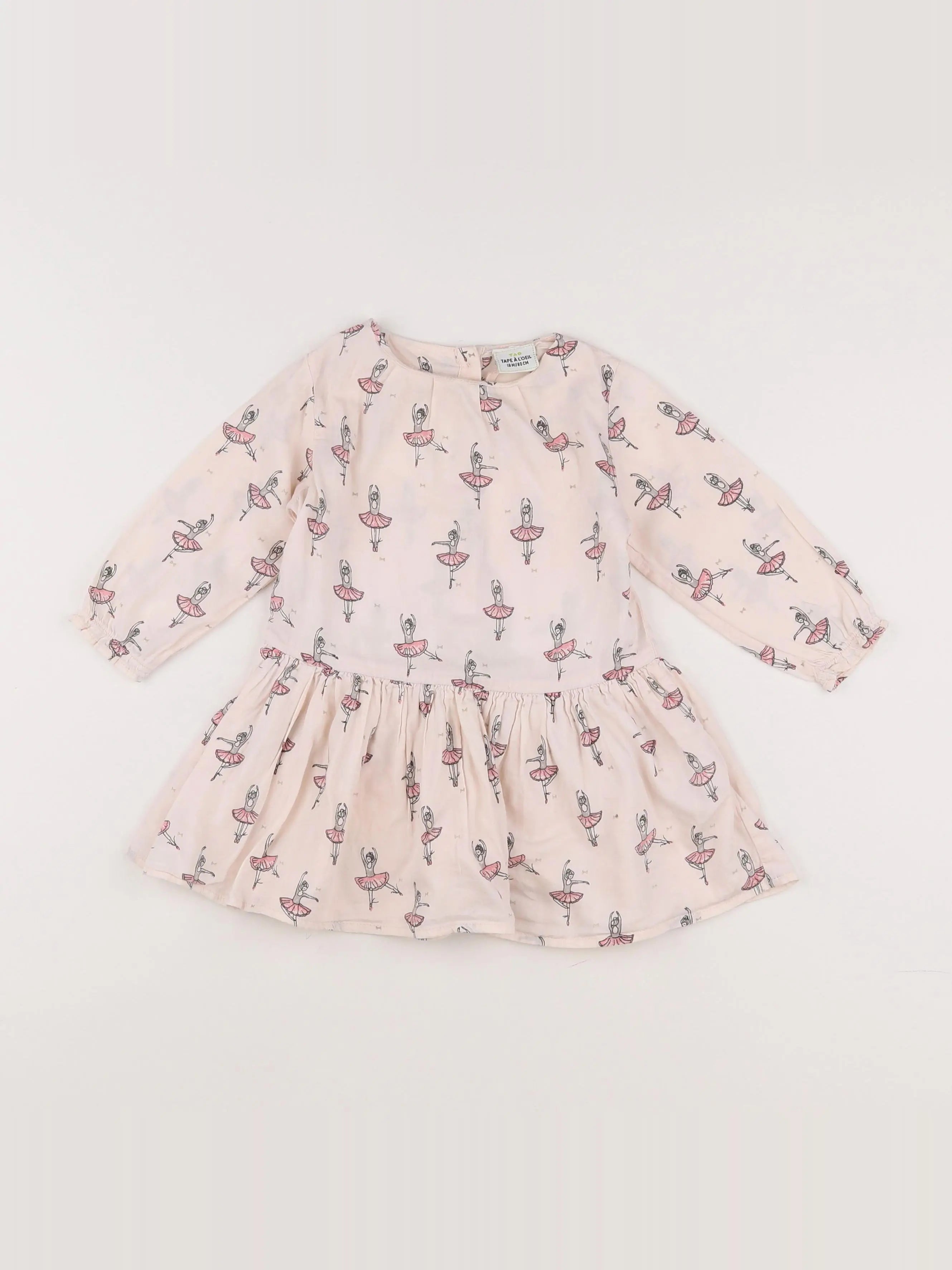 Tape à l'oeil - robe rose - 18 mois