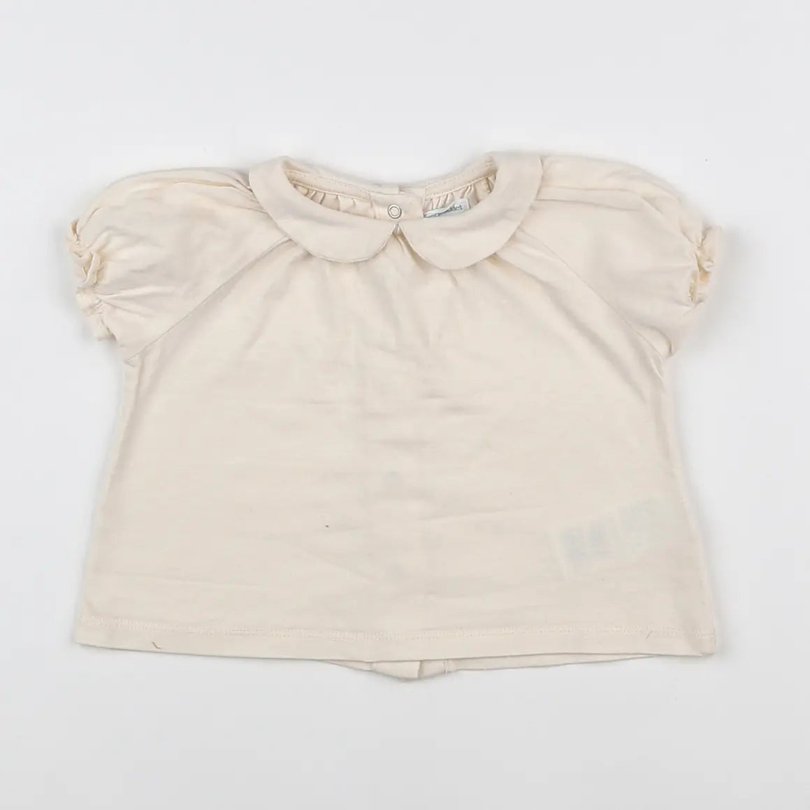 Vertbaudet - tee-shirt beige - 9 mois