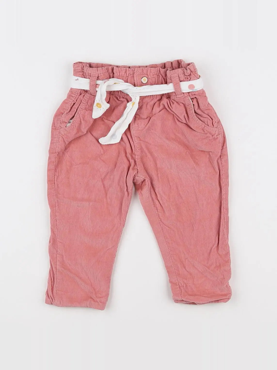 Vertbaudet - pantalon rose - 9 mois