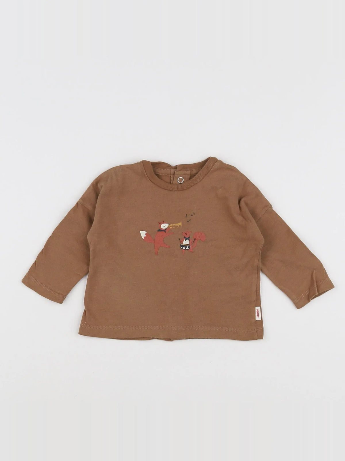 Catimini - tee-shirt marron - 3 mois