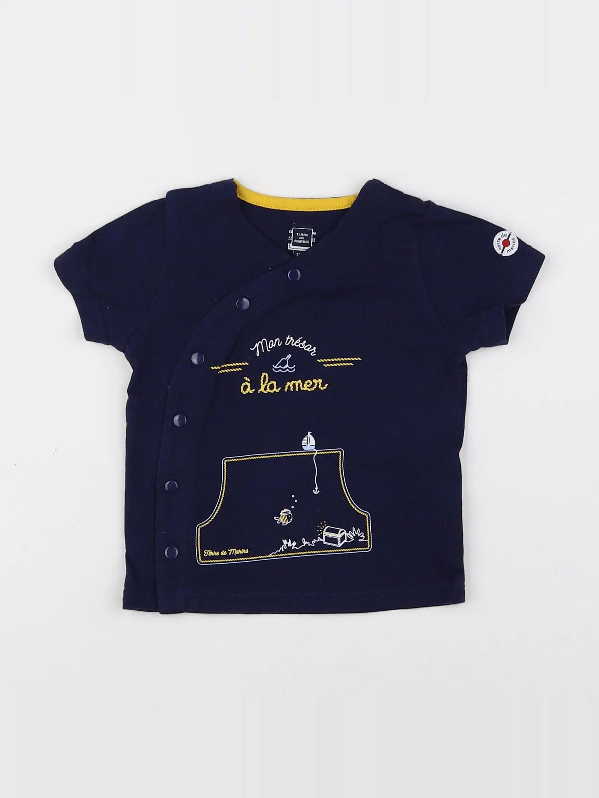Terre de marins - tee-shirt bleu - 12 mois