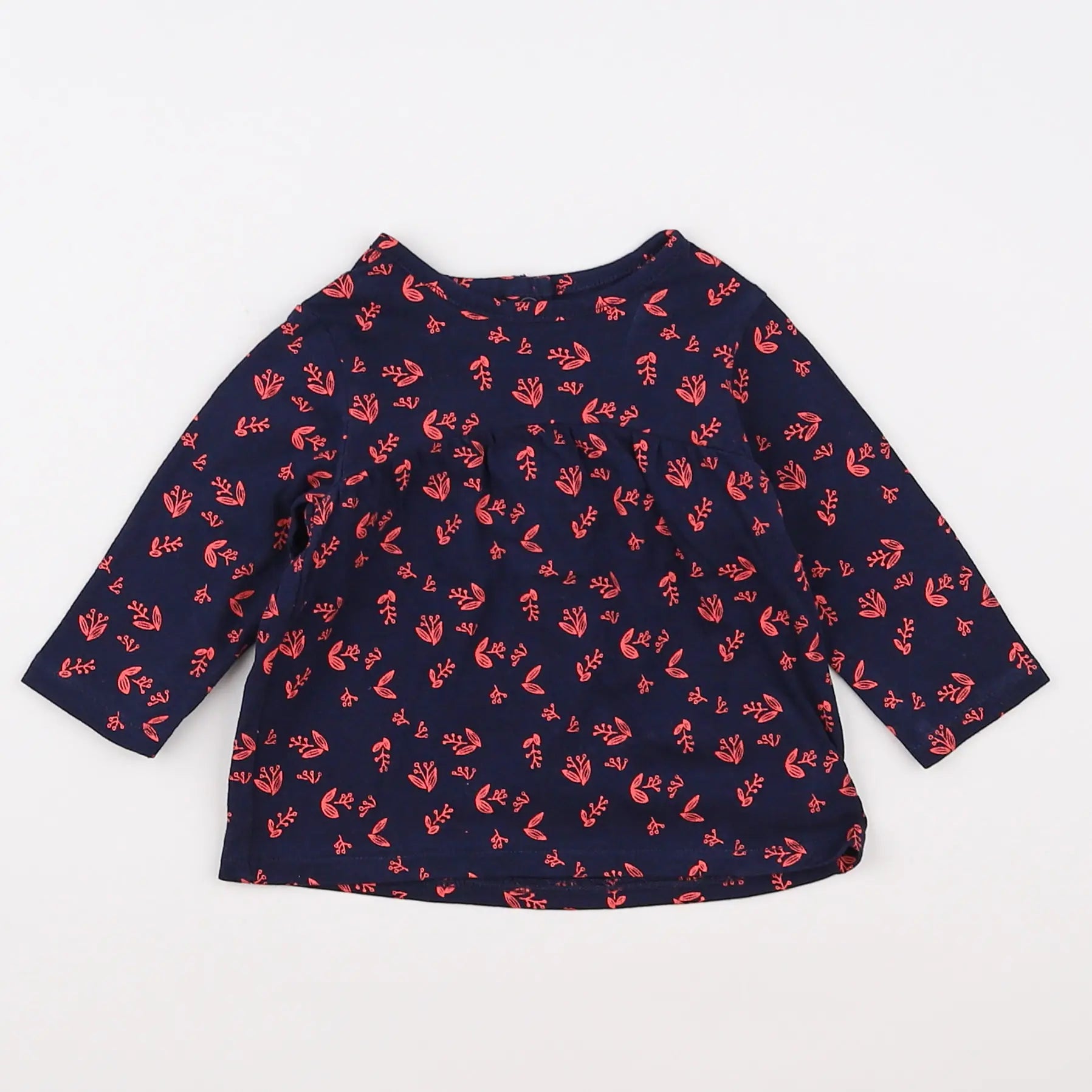 Vertbaudet - tee-shirt bleu - 3 mois