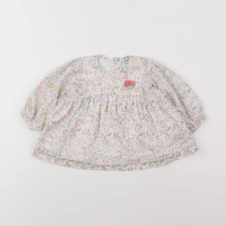 Vertbaudet - blouse multicolore - 9 mois