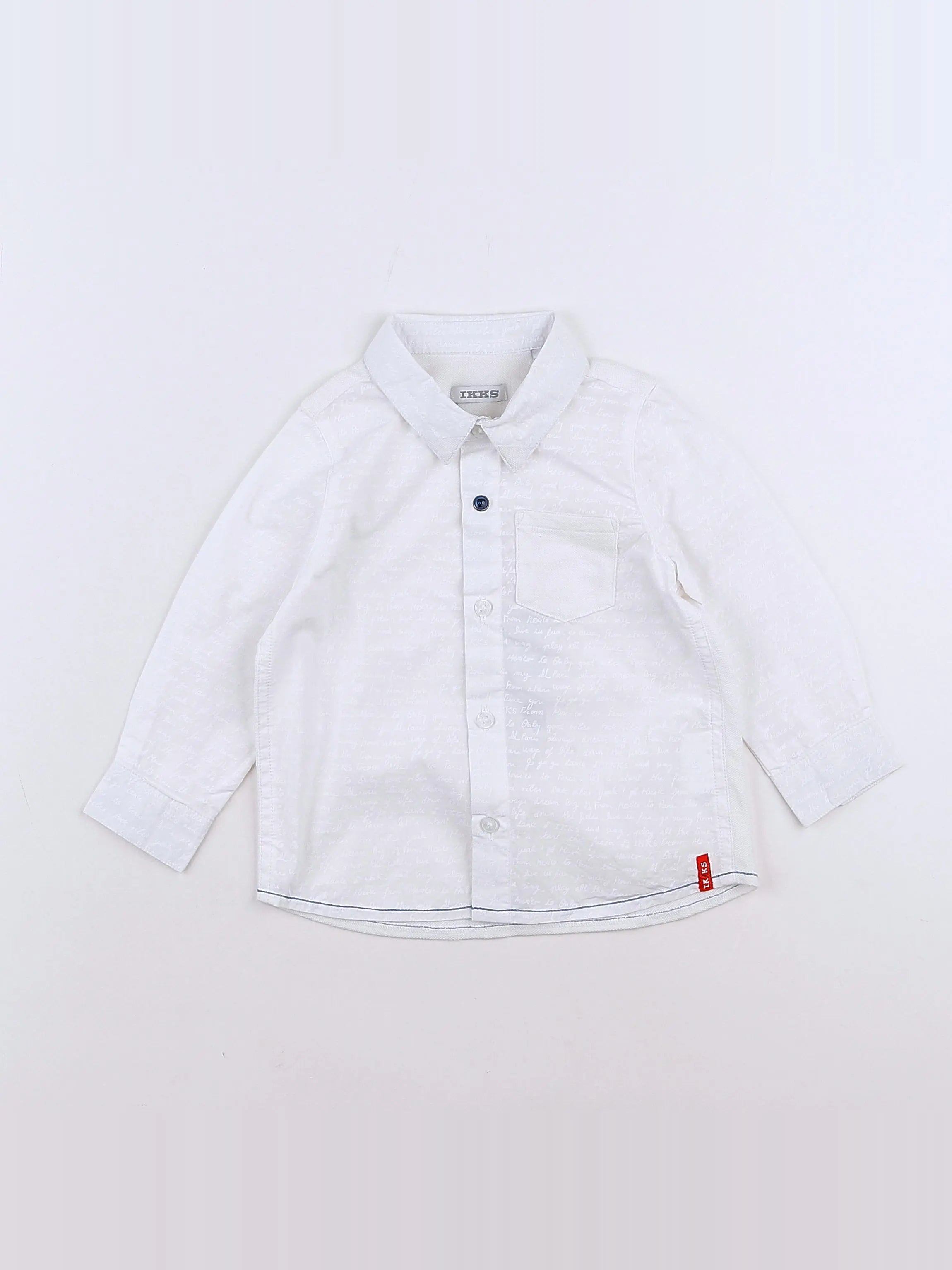 IKKS - chemise blanc - 12 mois