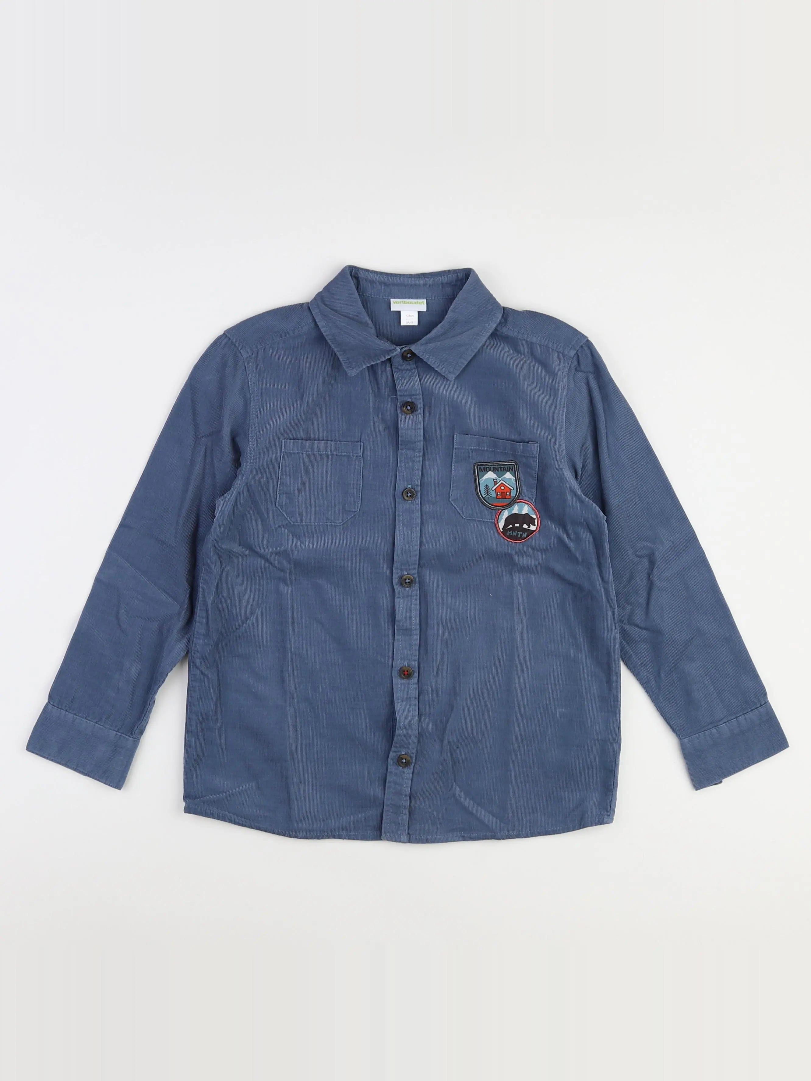 Vertbaudet - chemise bleu - 8 ans