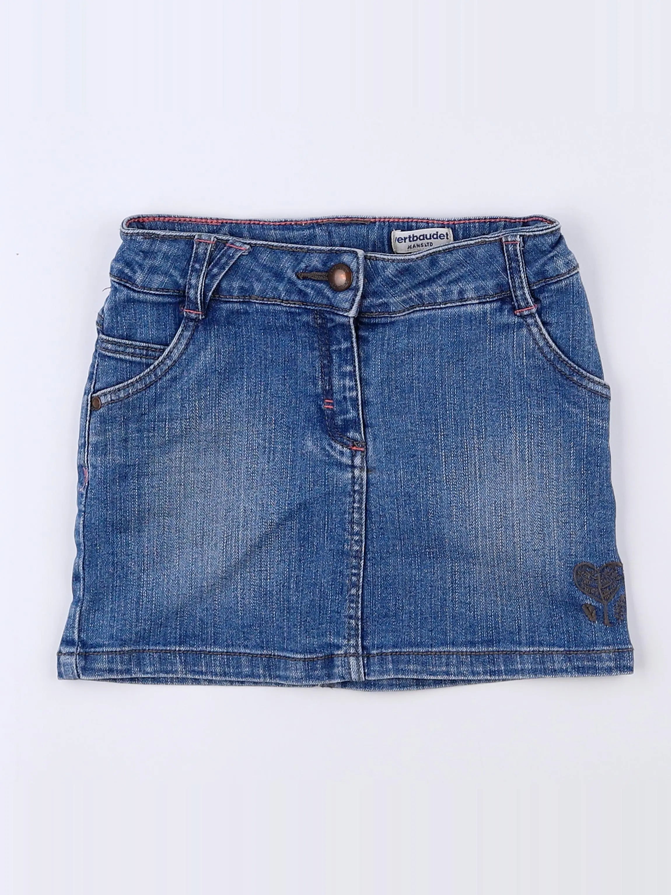 Vertbaudet - jupe bleu - 4 ans