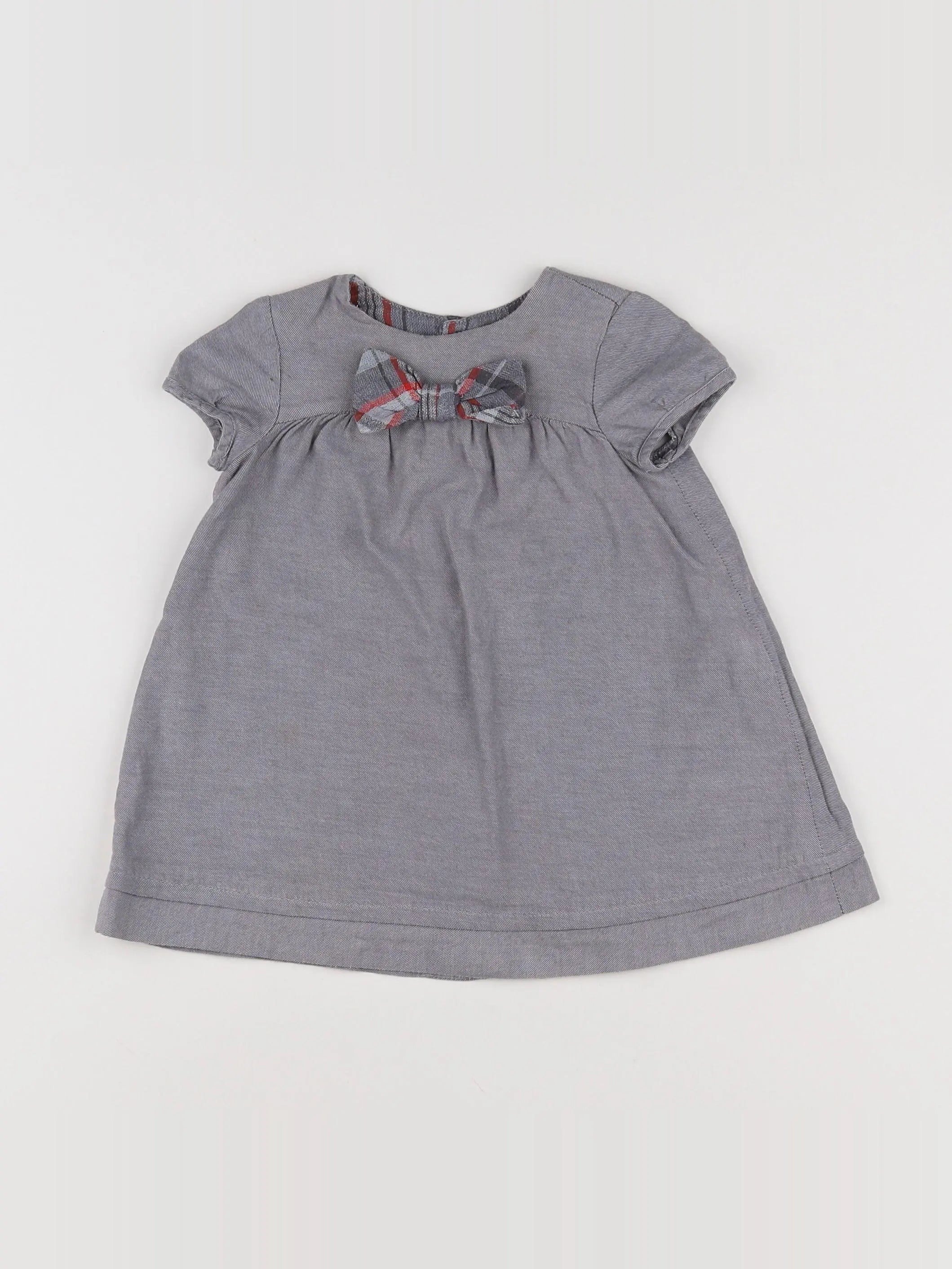 Zara - robe gris - 9/12 mois