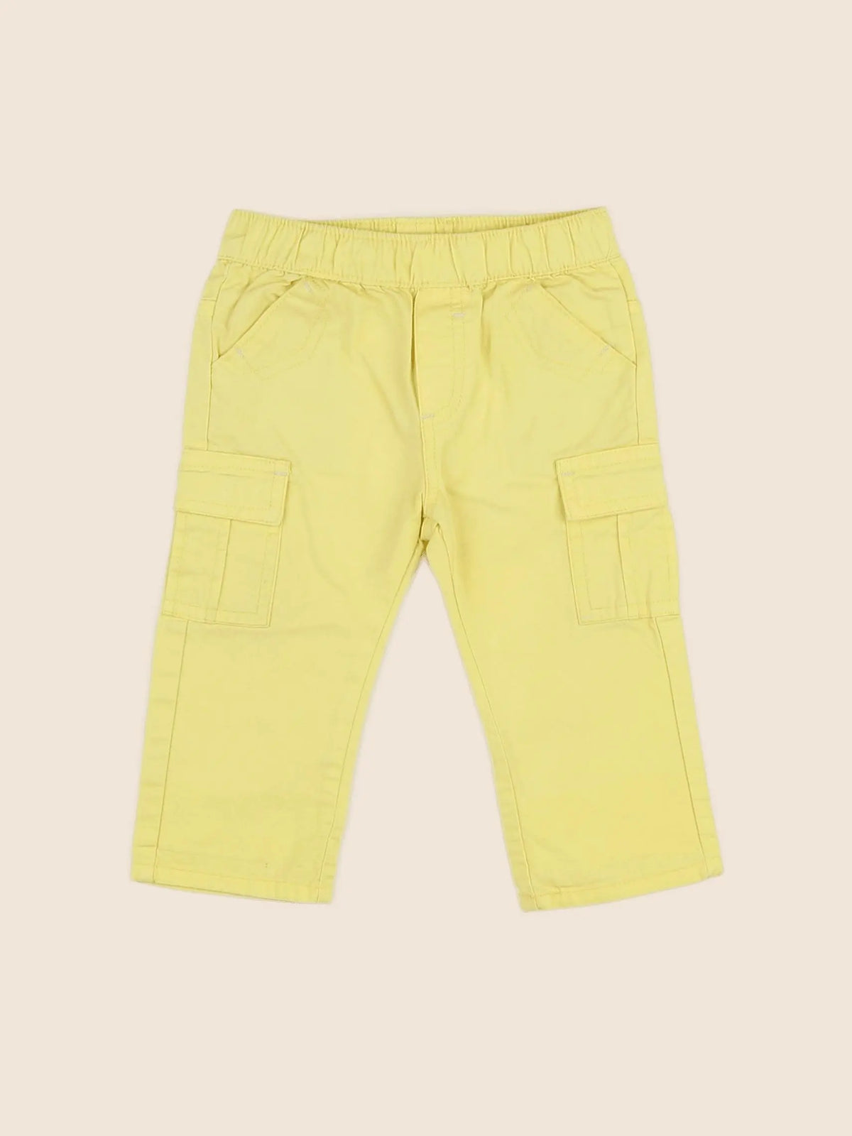 Vertbaudet - pantalon jaune - 12 mois