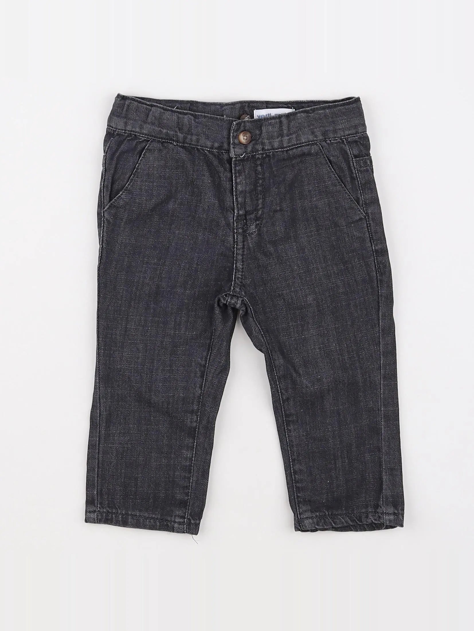 Vertbaudet - pantalon gris - 6 mois