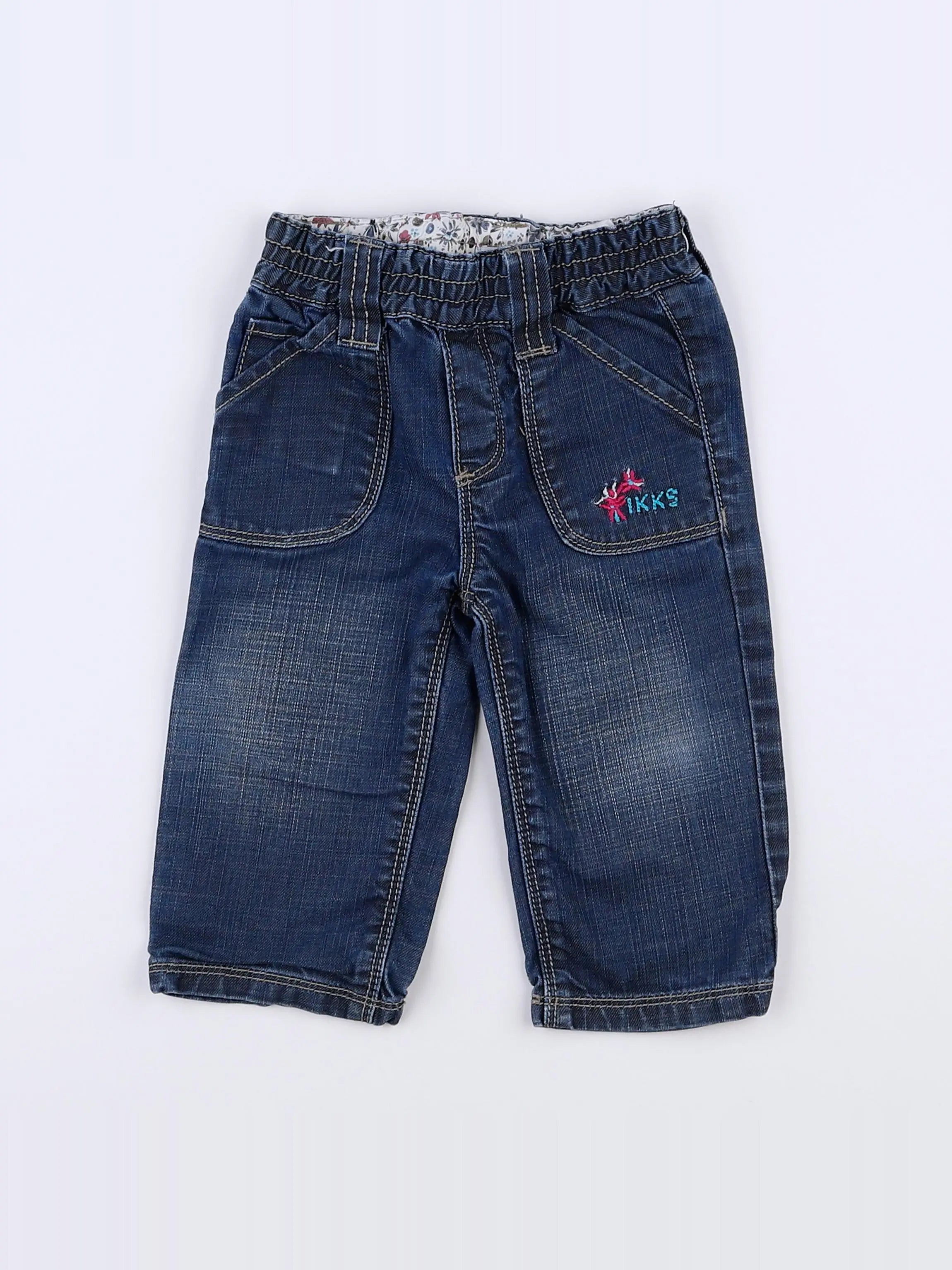 IKKS - jean bleu - 6 mois