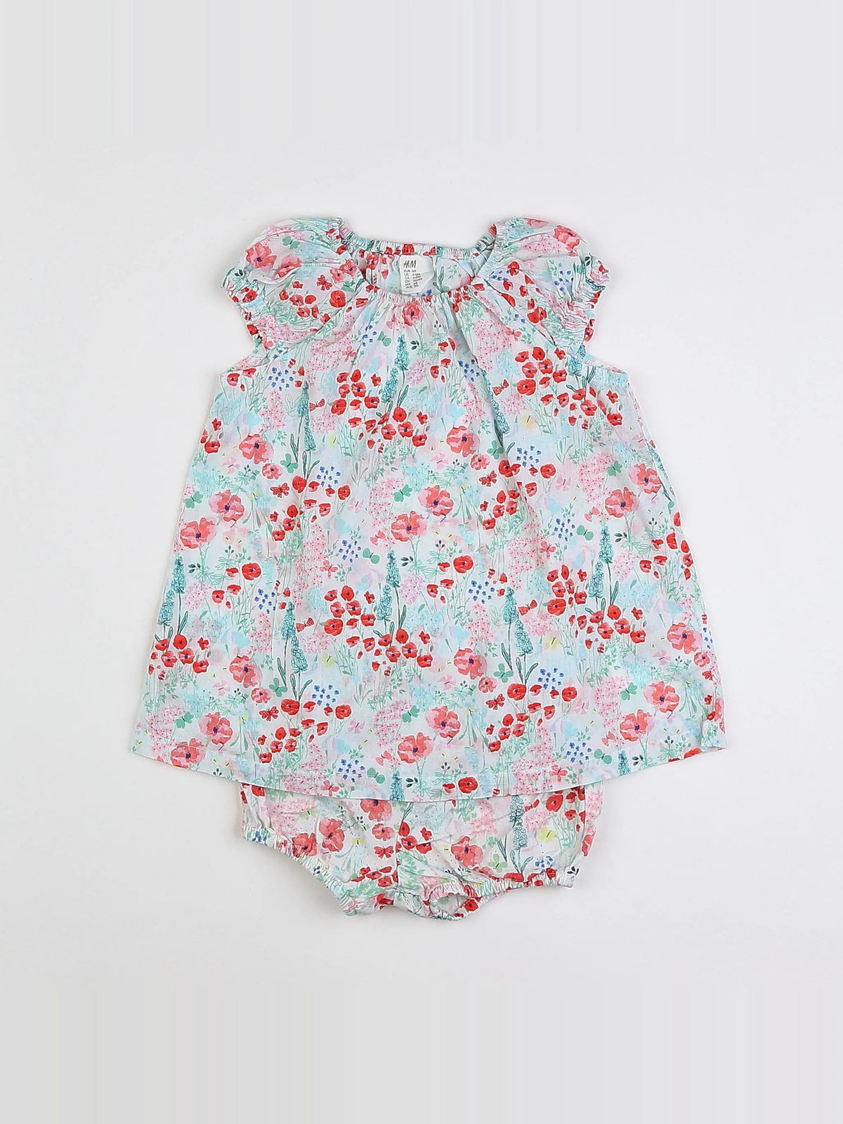 H&M - robe multicolore - 3/6 mois
