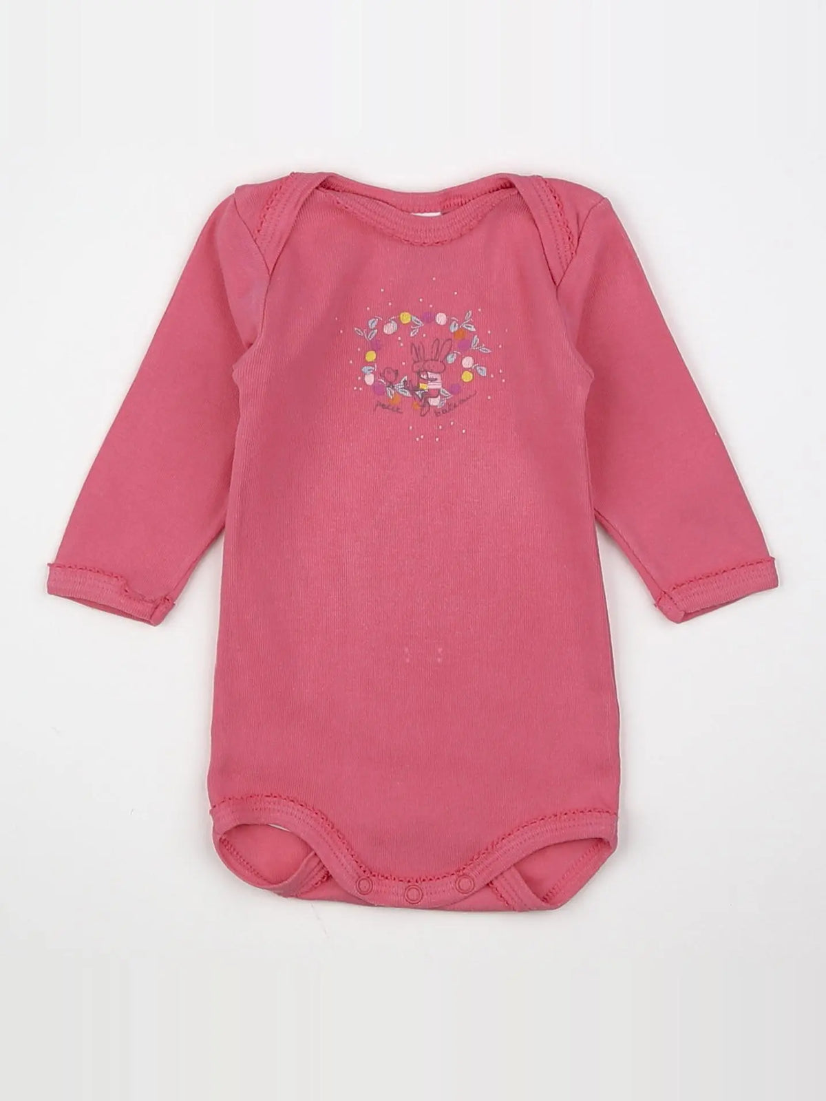 Petit Bateau - body rose - 3 mois