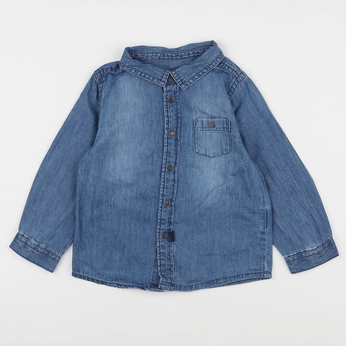 Vertbaudet - chemise bleu - 2 ans