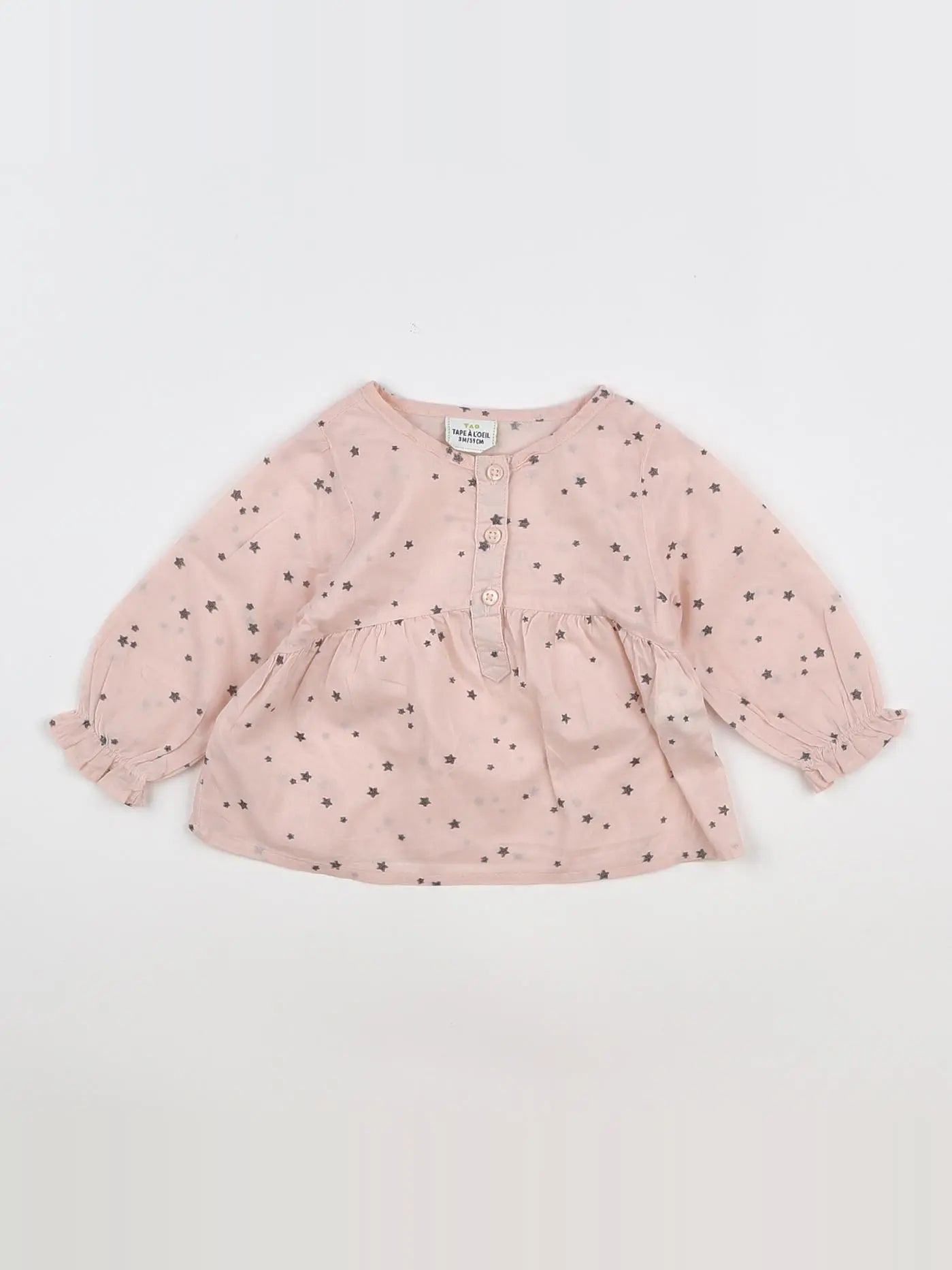 Tape à l'oeil - blouse rose - 3 mois