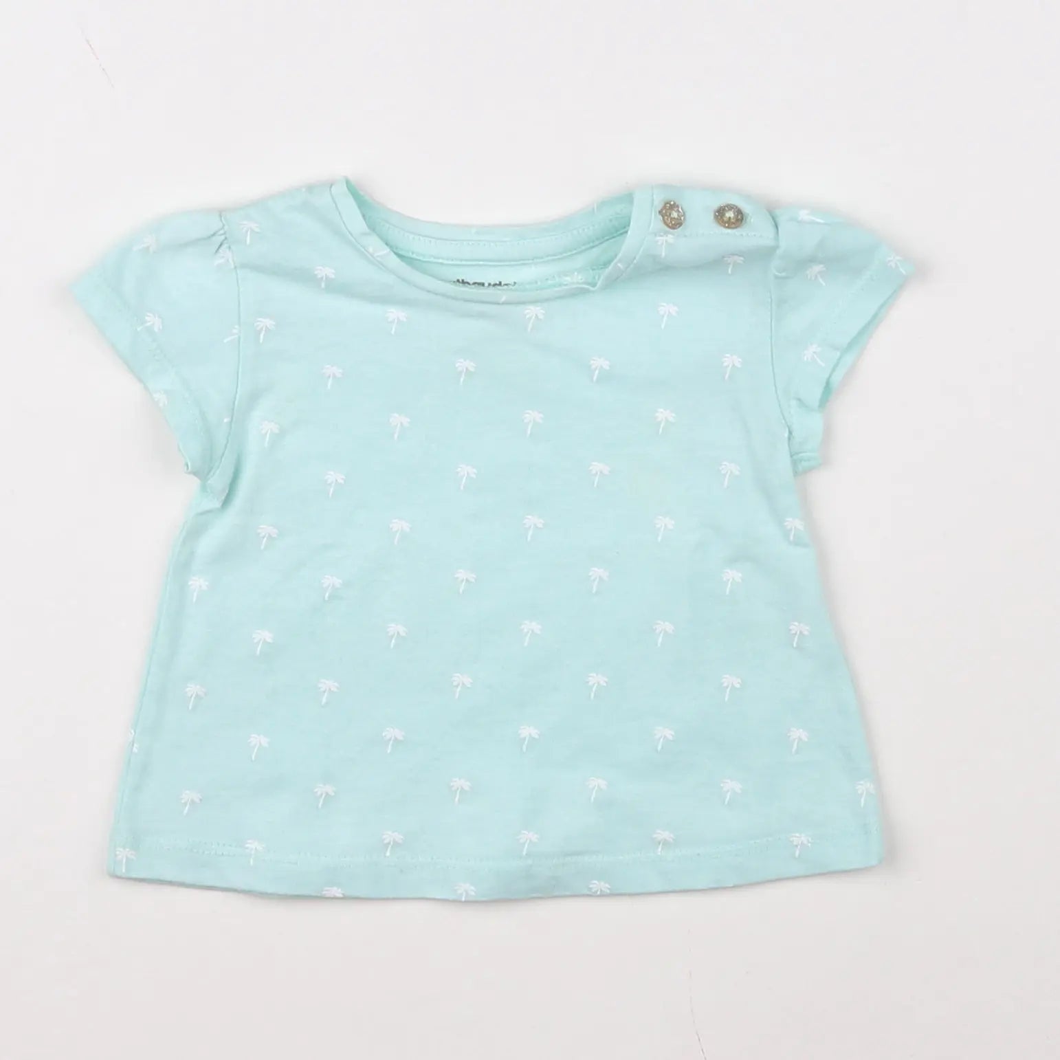 Vertbaudet - tee-shirt bleu - 3 mois