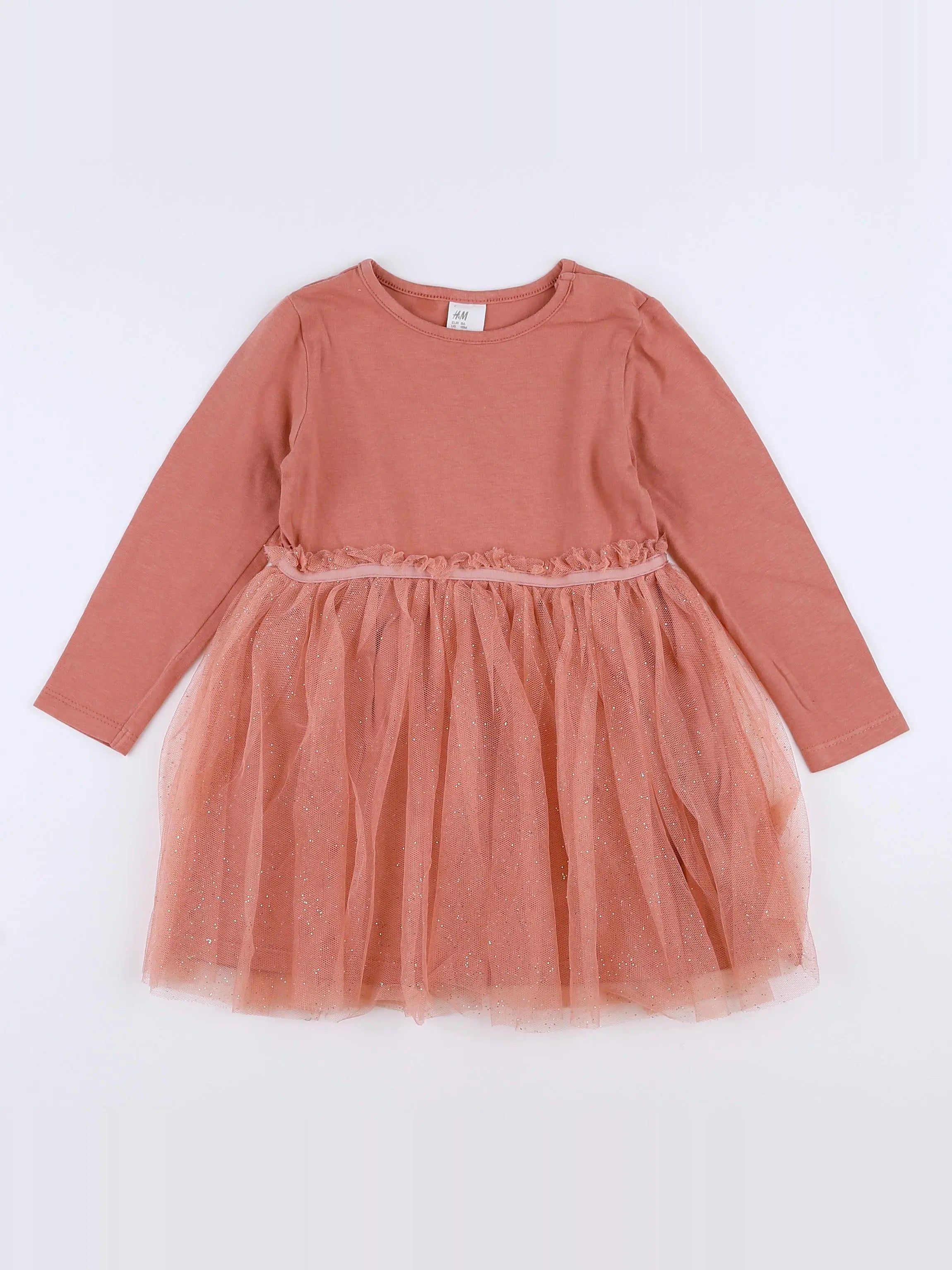 H&M - robe rose - 12/18 mois