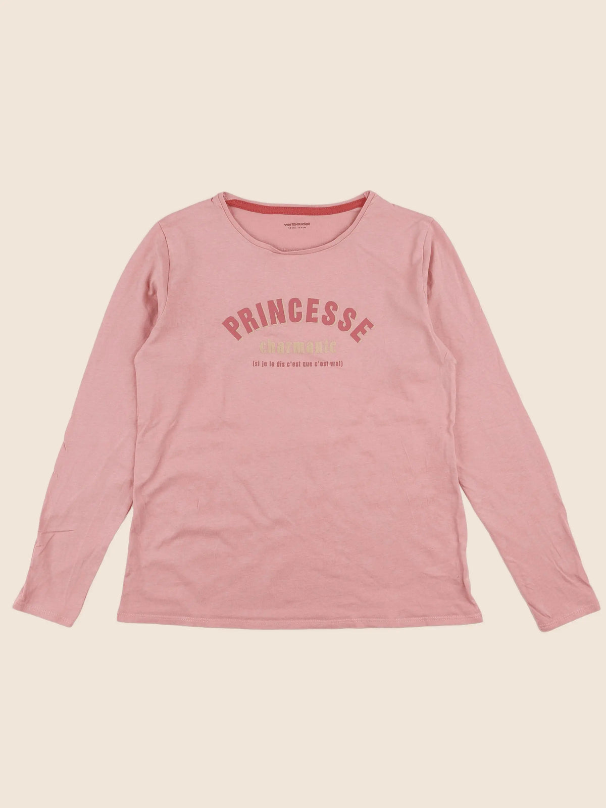 Vertbaudet - tee-shirt rose - 12 ans