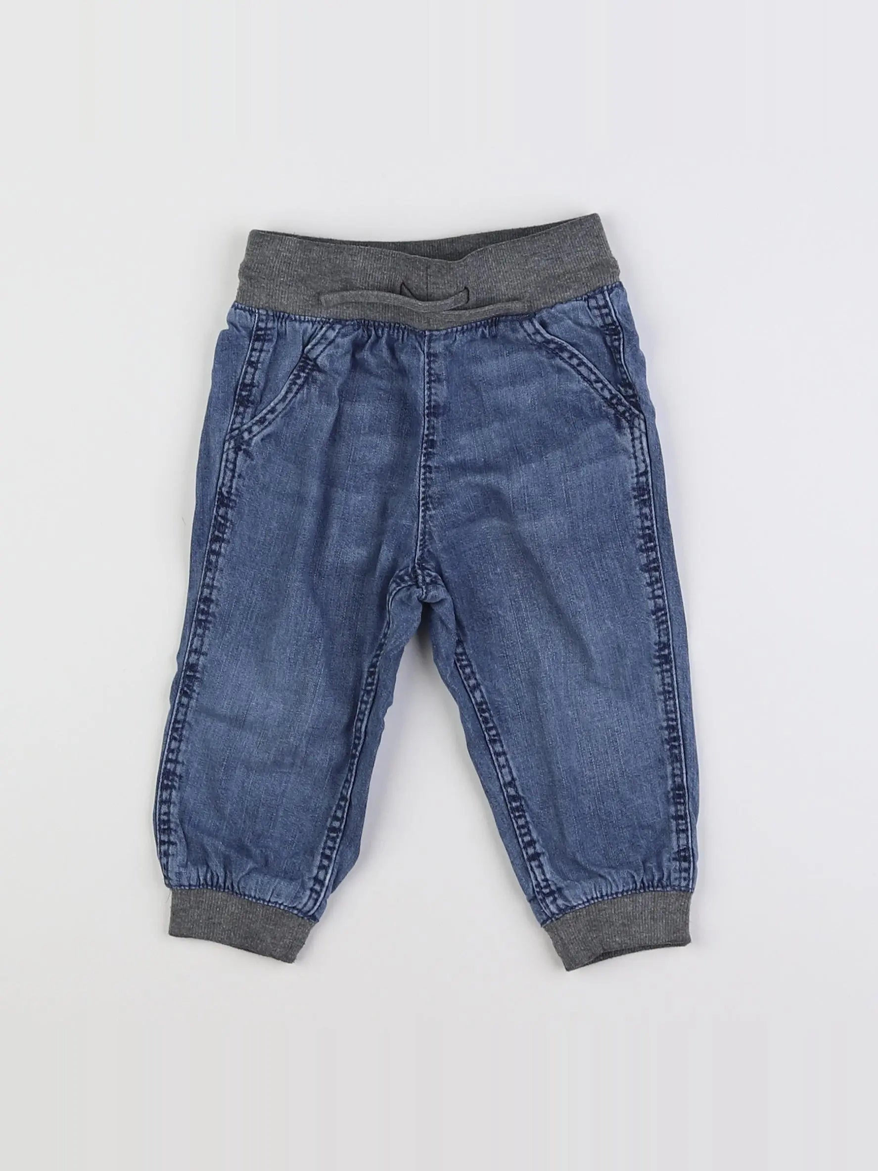 H&M - jean bleu - 12 mois