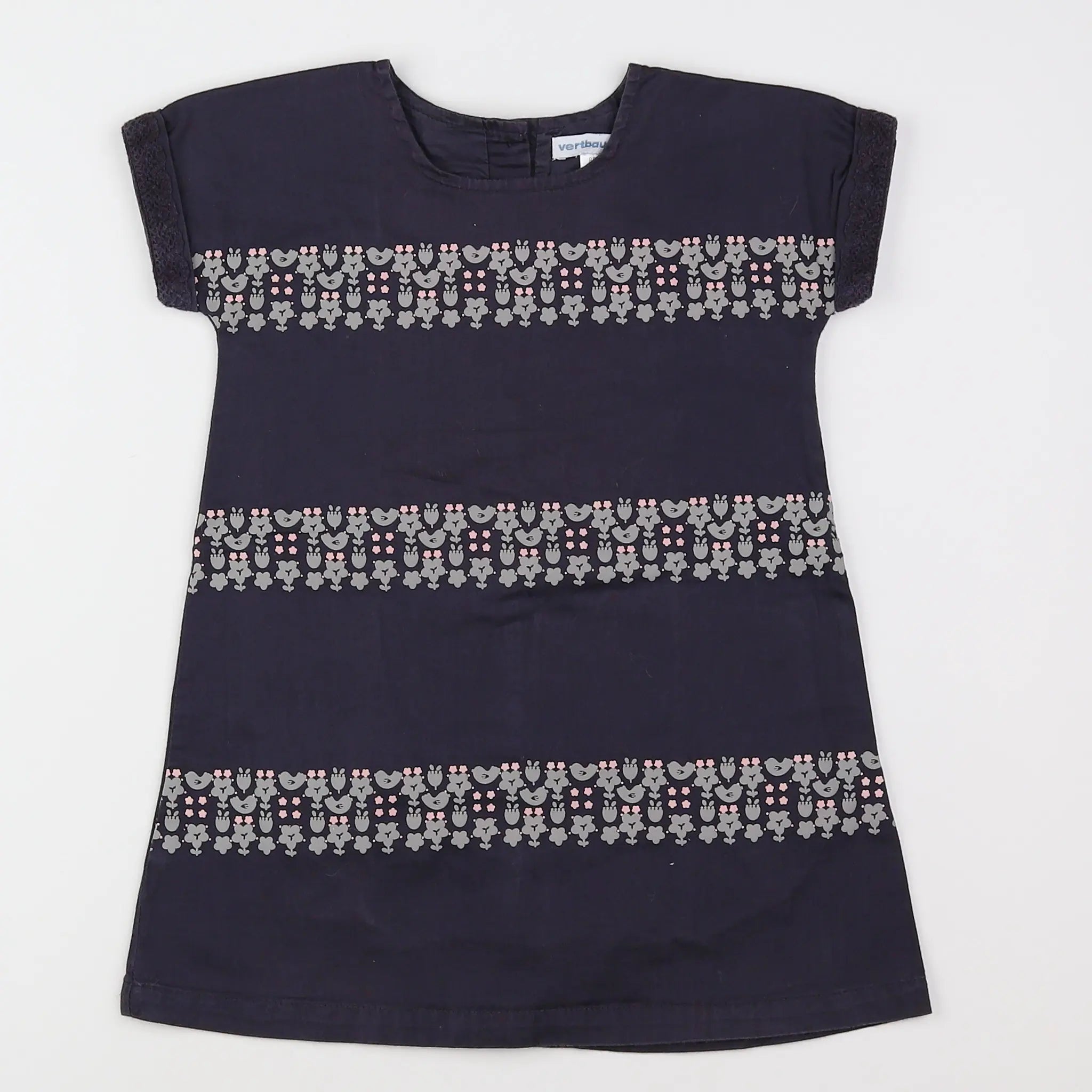 Vertbaudet - robe gris - 2 ans