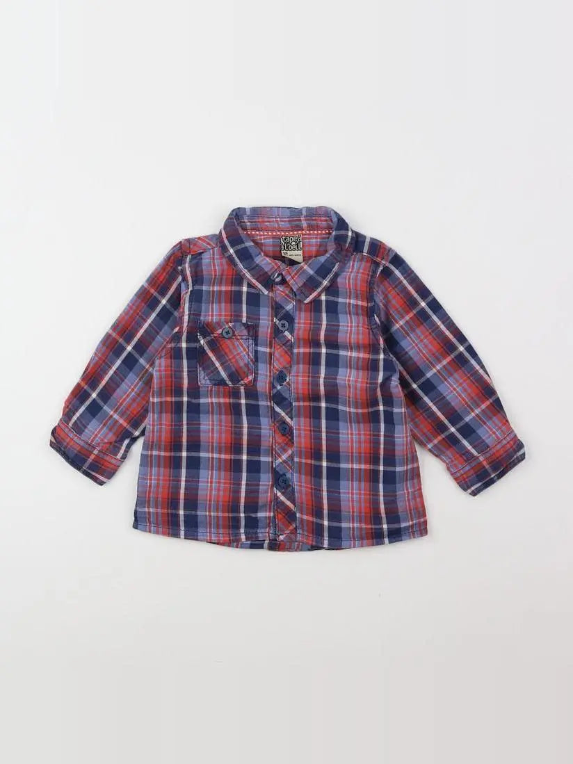 Tape à l'oeil - chemise bleu - 12 mois