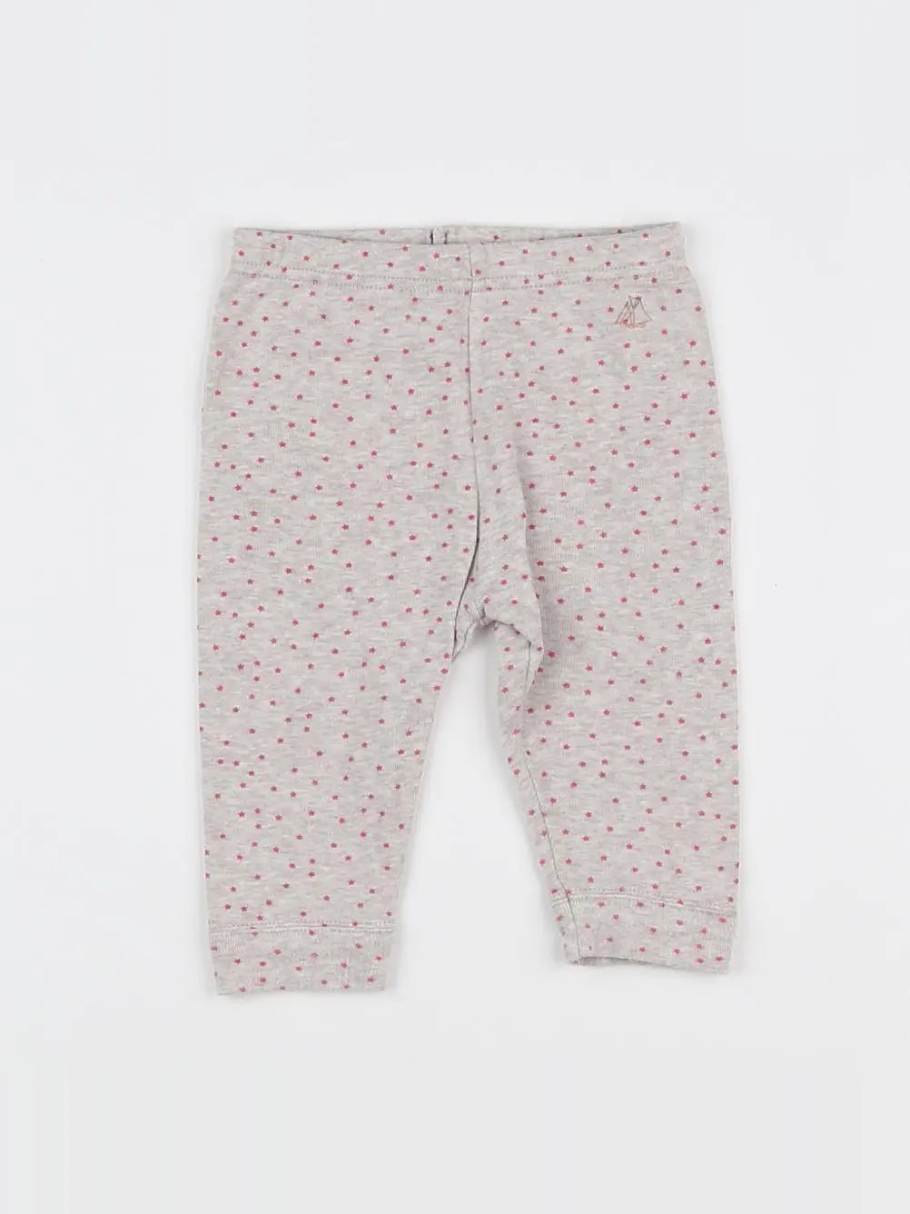 Petit Bateau - legging beige, rose - 6 mois