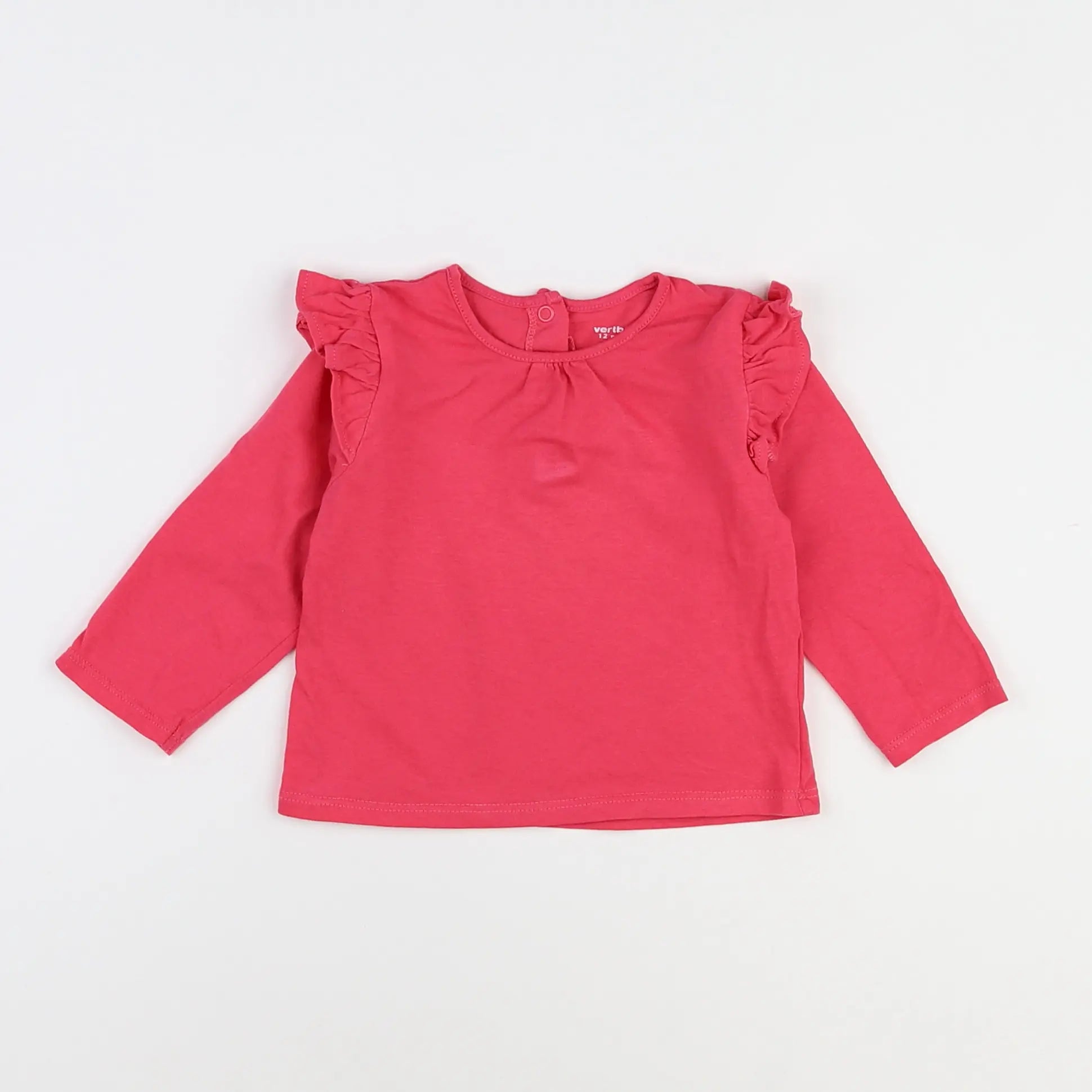 Vertbaudet - tee-shirt rose - 12 mois