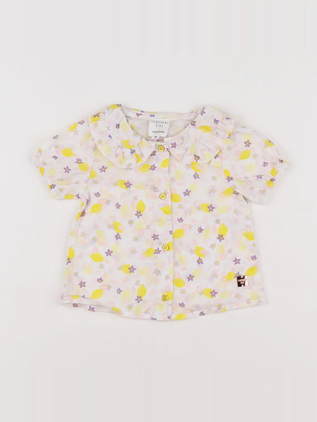 Carrément Beau - chemise jaune, multicolore - 9 mois