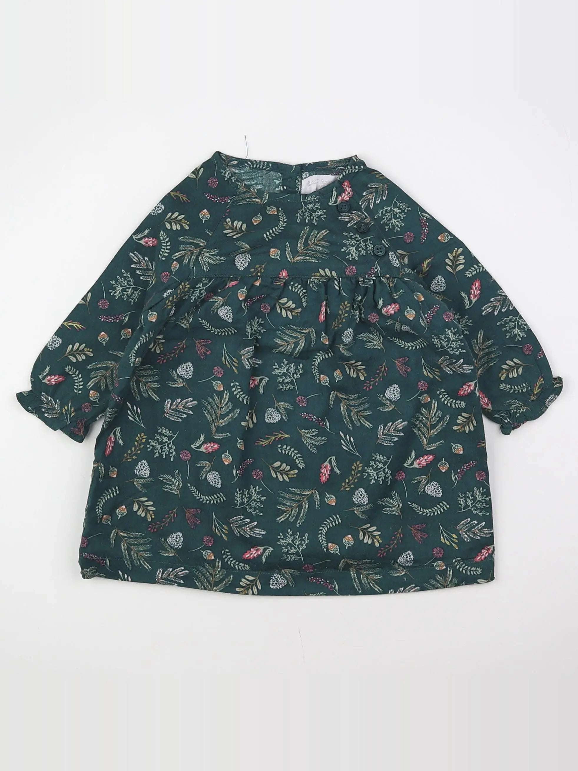 Cadet Rousselle - robe vert - 6 mois