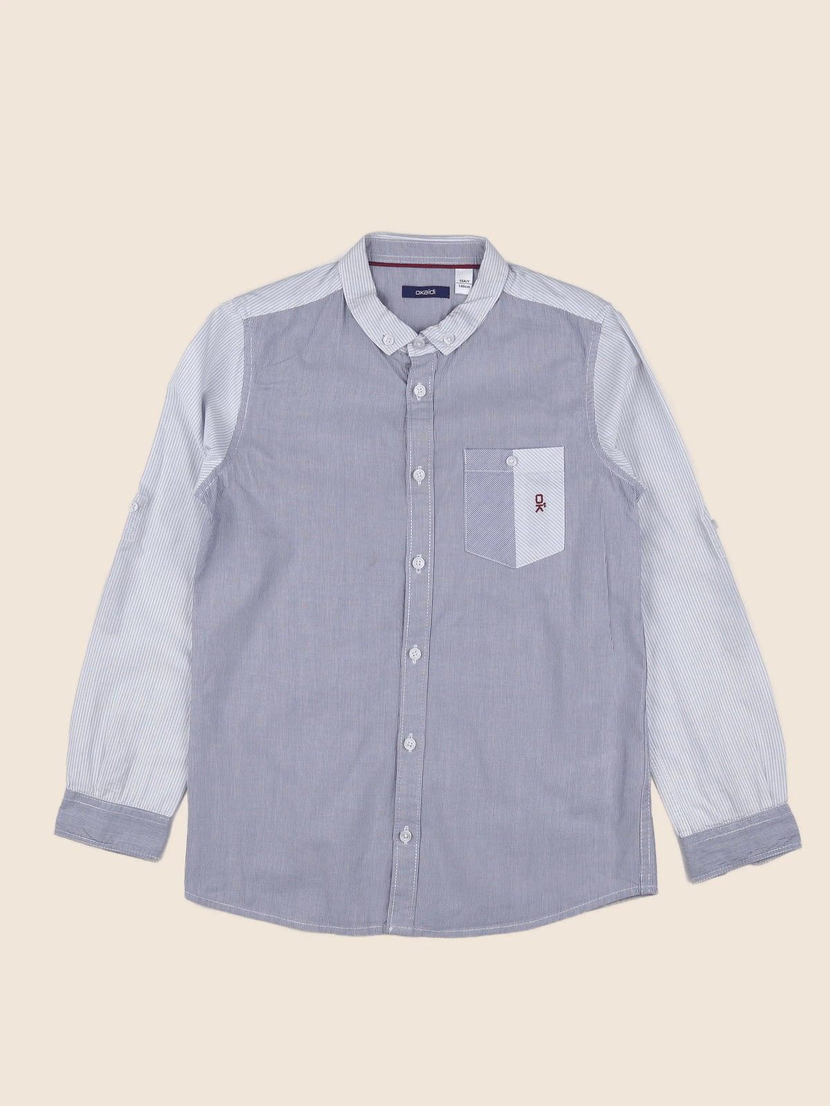 Okaidi - chemise bleu - 10 ans