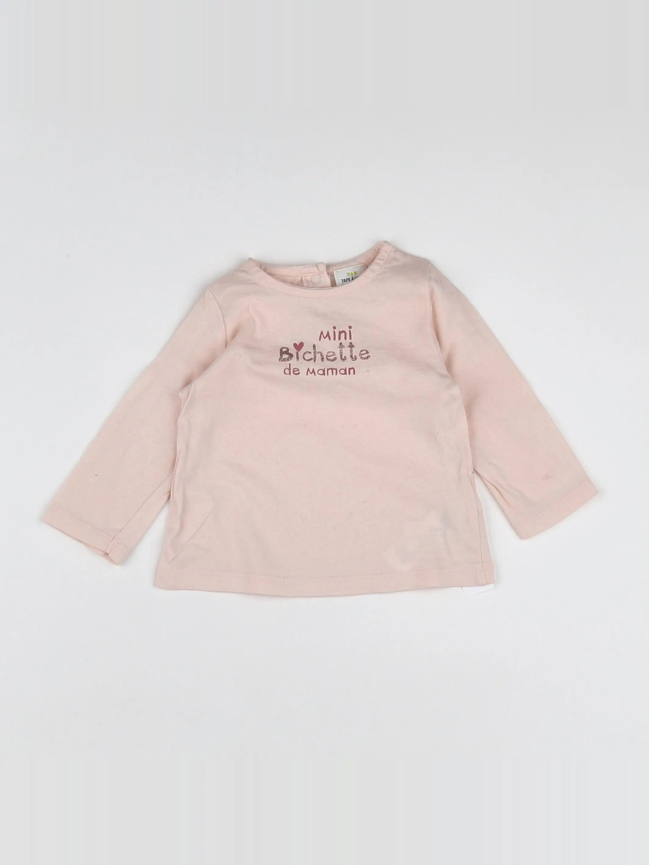 Tape à l'oeil - tee-shirt rose - 9 mois