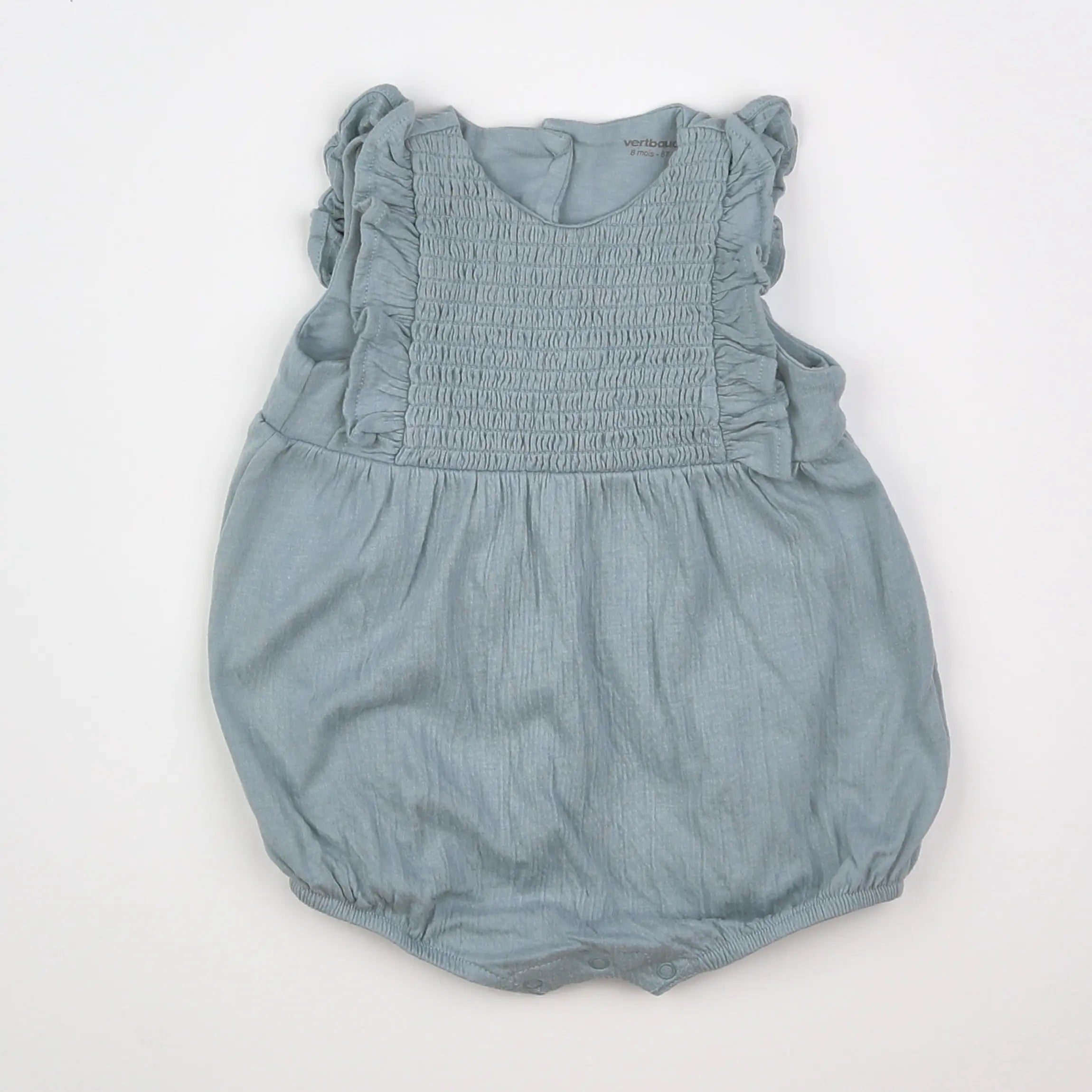 Vertbaudet - combinaison bleu - 6 mois