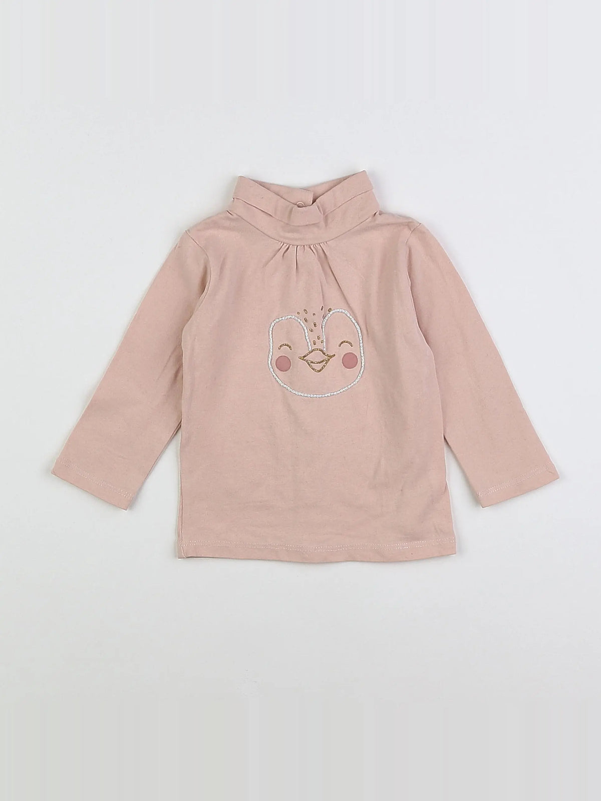 Vertbaudet - sous-pull rose - 6 mois