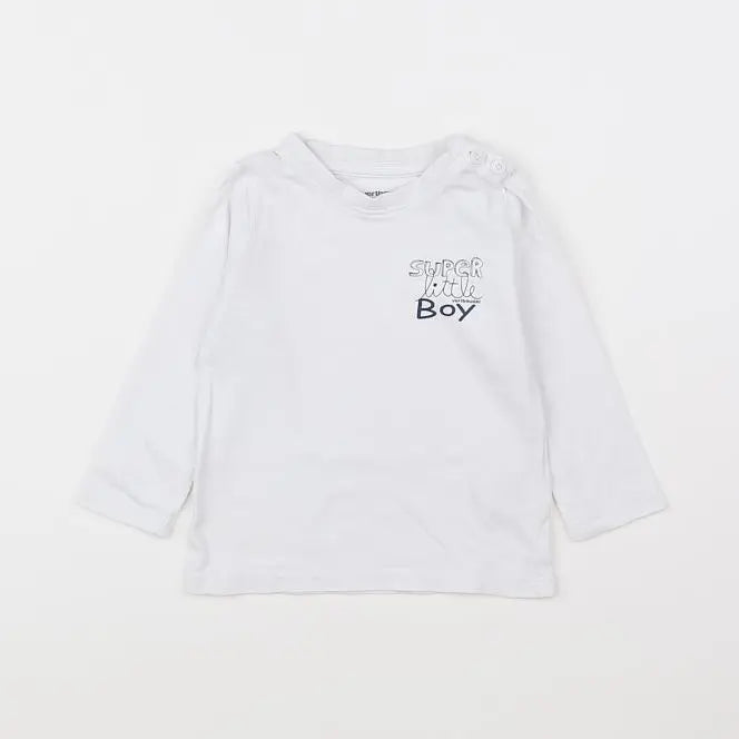Vertbaudet - tee-shirt blanc - 9 mois