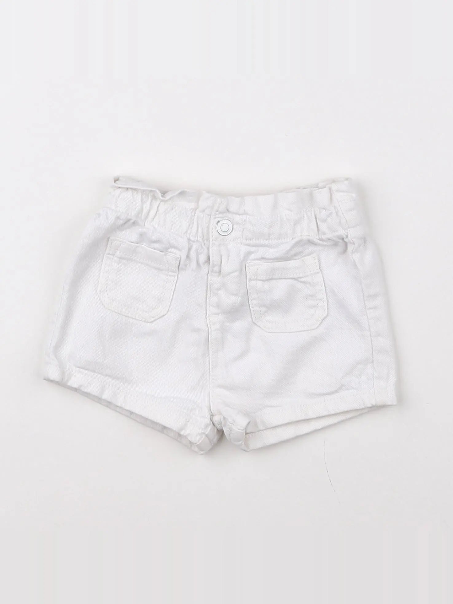 Vertbaudet - short blanc - 9 mois