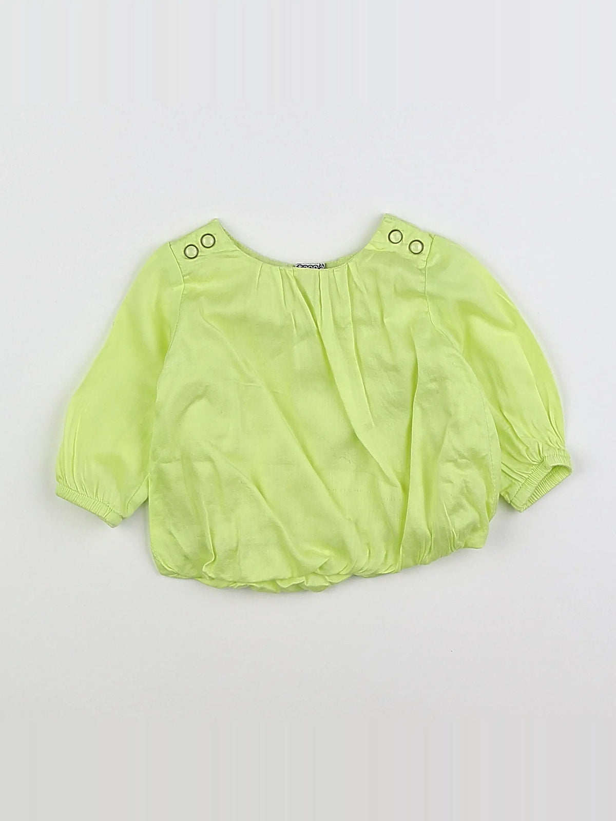 Tape à l'oeil - blouse jaune fluo - 3 mois