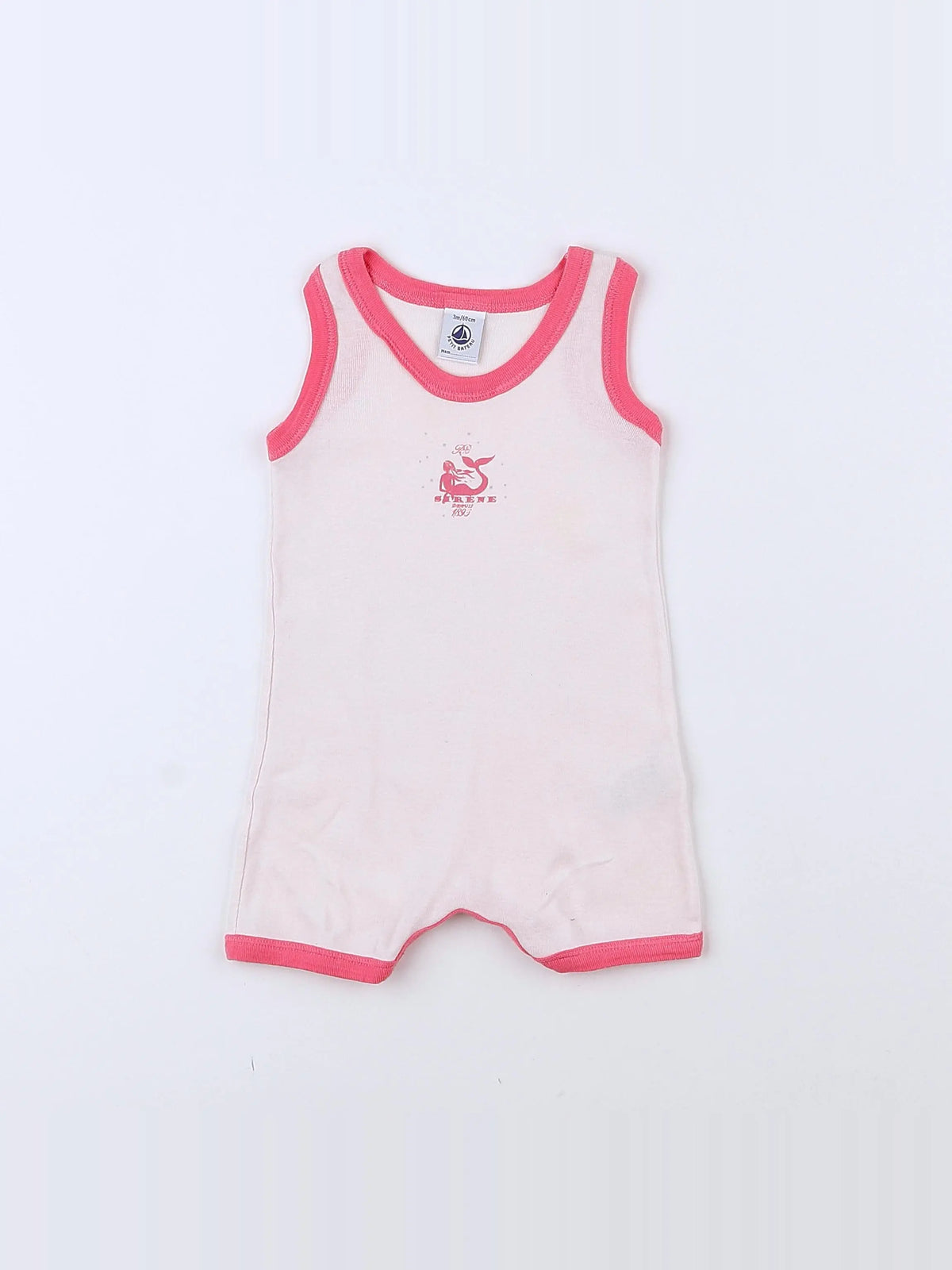 Petit Bateau - pyjama coton rose - 3 mois