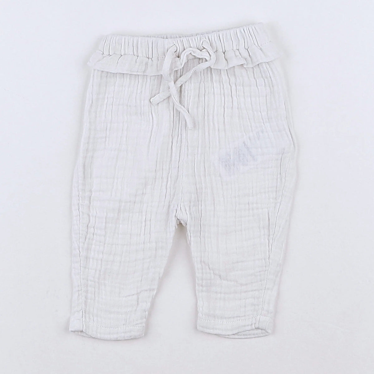 Vertbaudet - pantalon blanc - 3 mois