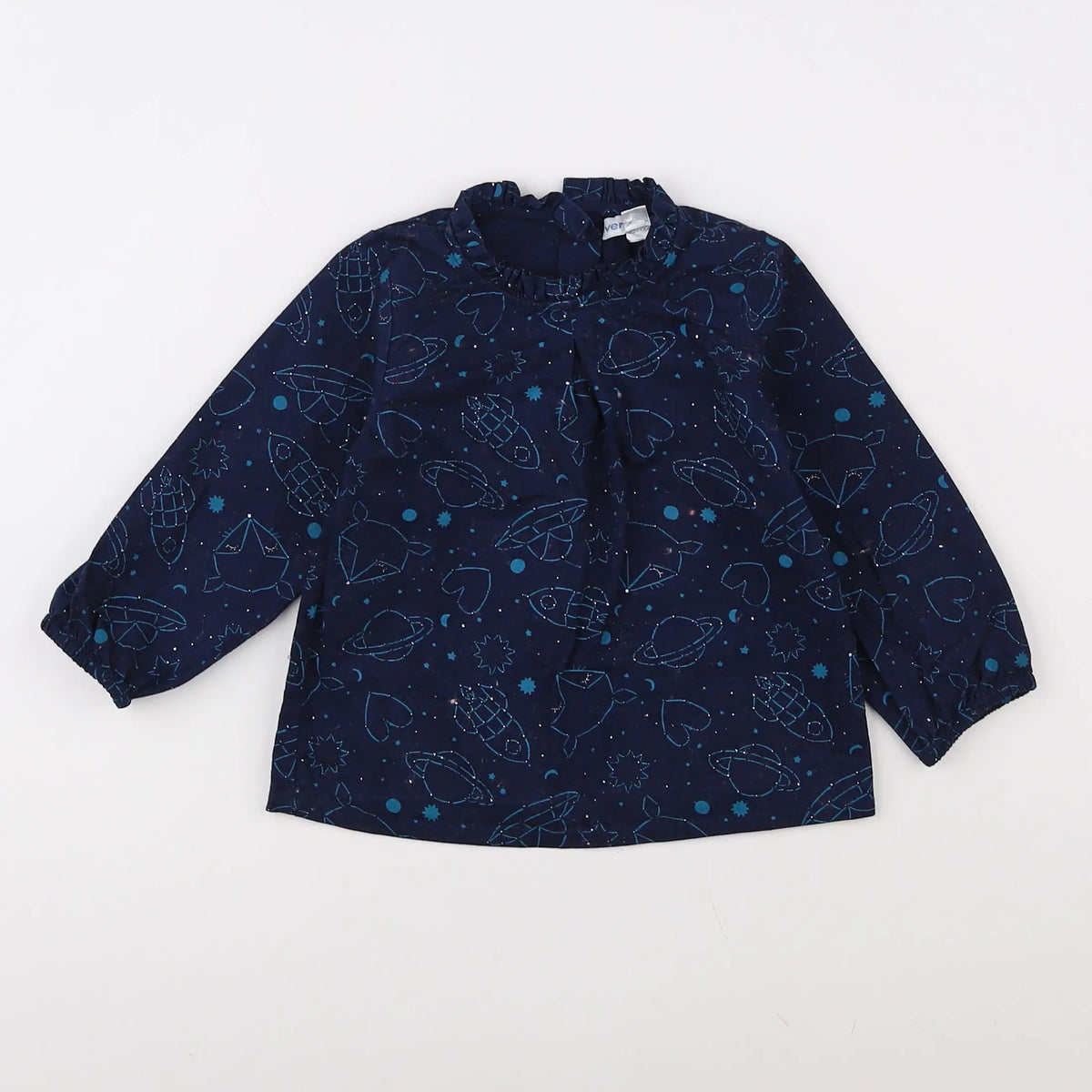 Vertbaudet - blouse bleu - 12 mois