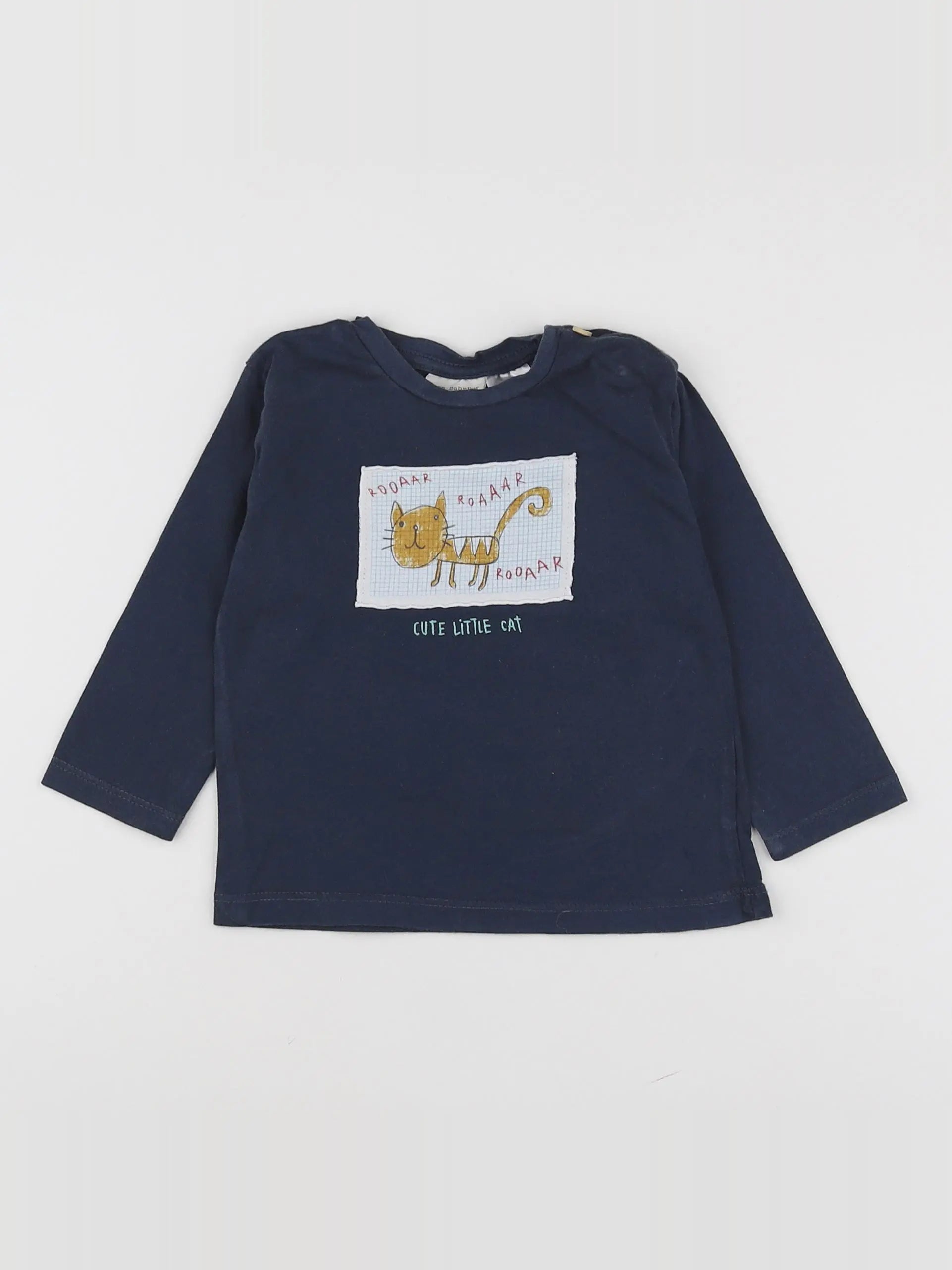 Zara - tee-shirt gris - 6/9 mois