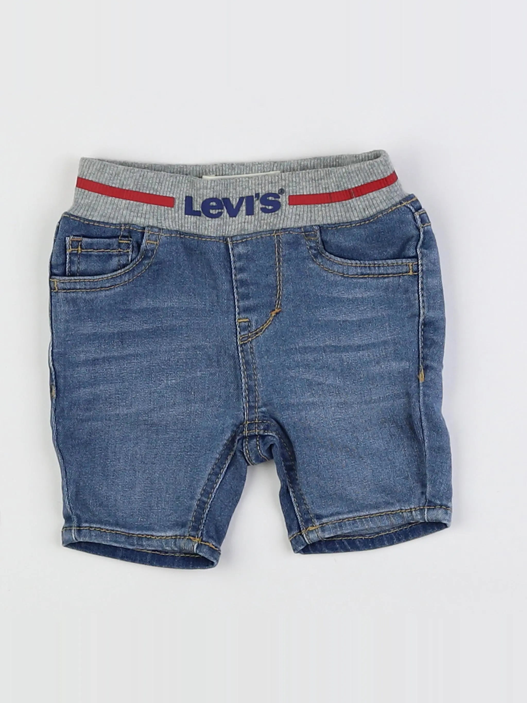 Levi's - short bleu - 12 mois