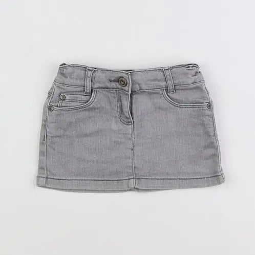 Vertbaudet - jupe gris - 2 ans
