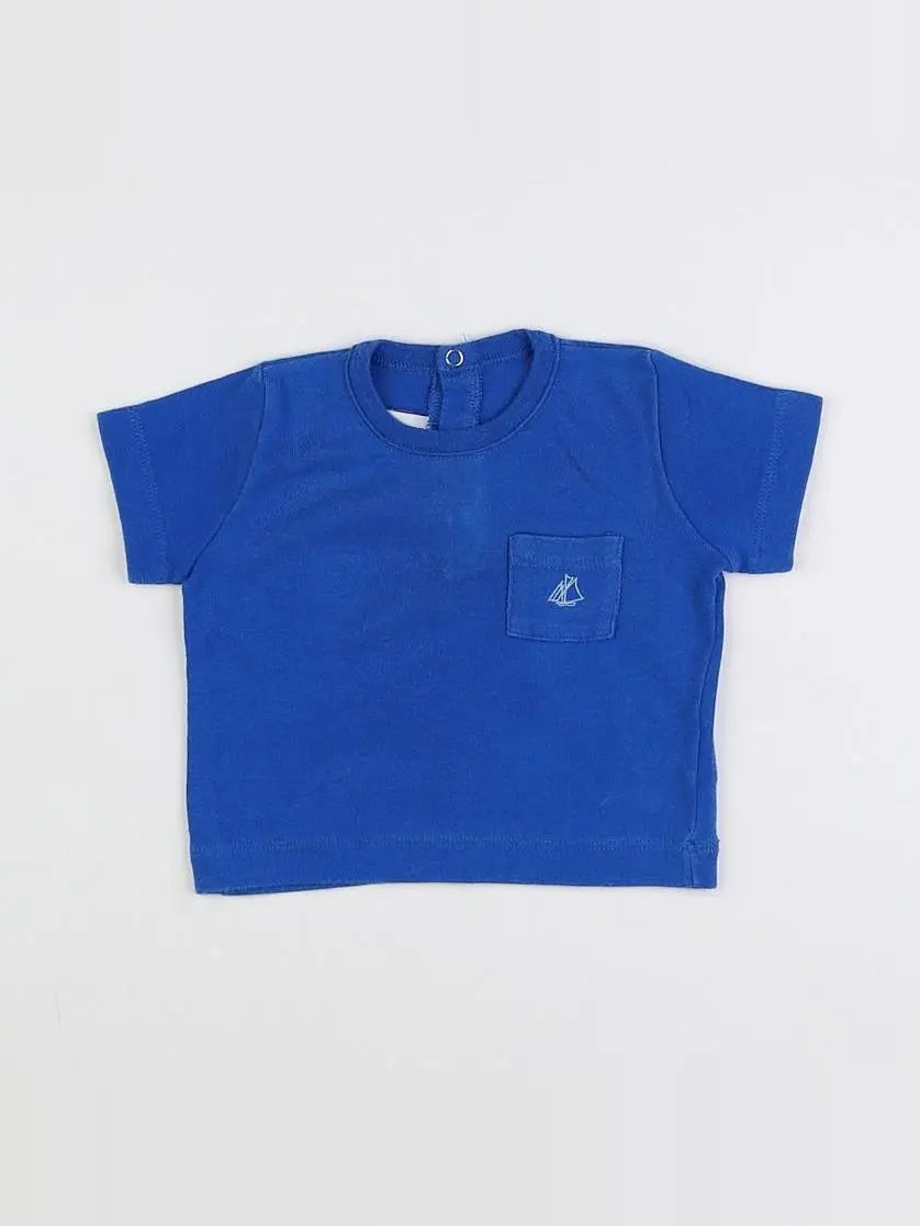 Petit Bateau - tee-shirt bleu - 3 mois