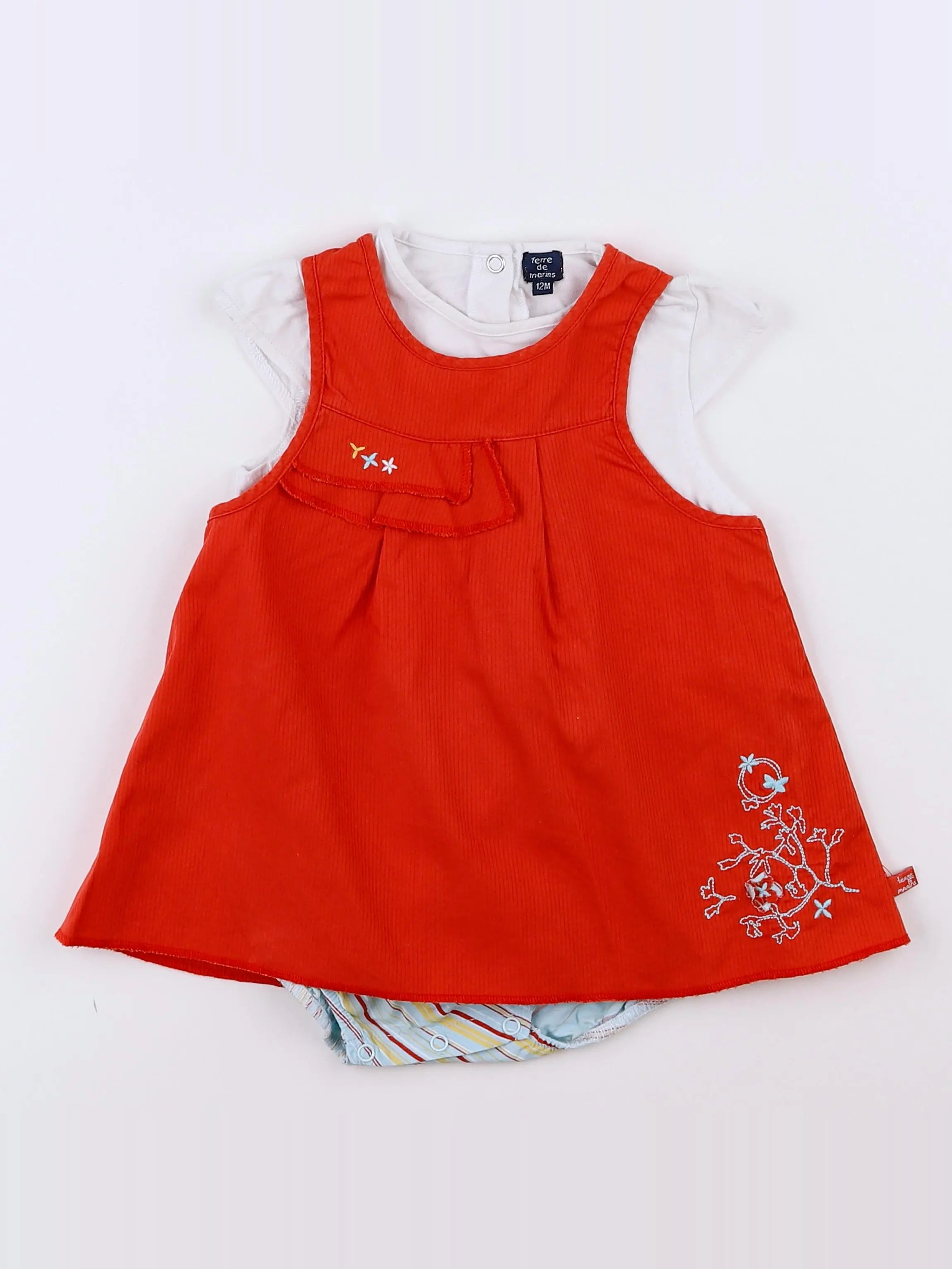 Terre de marins - combinaison multicolore - 12 mois