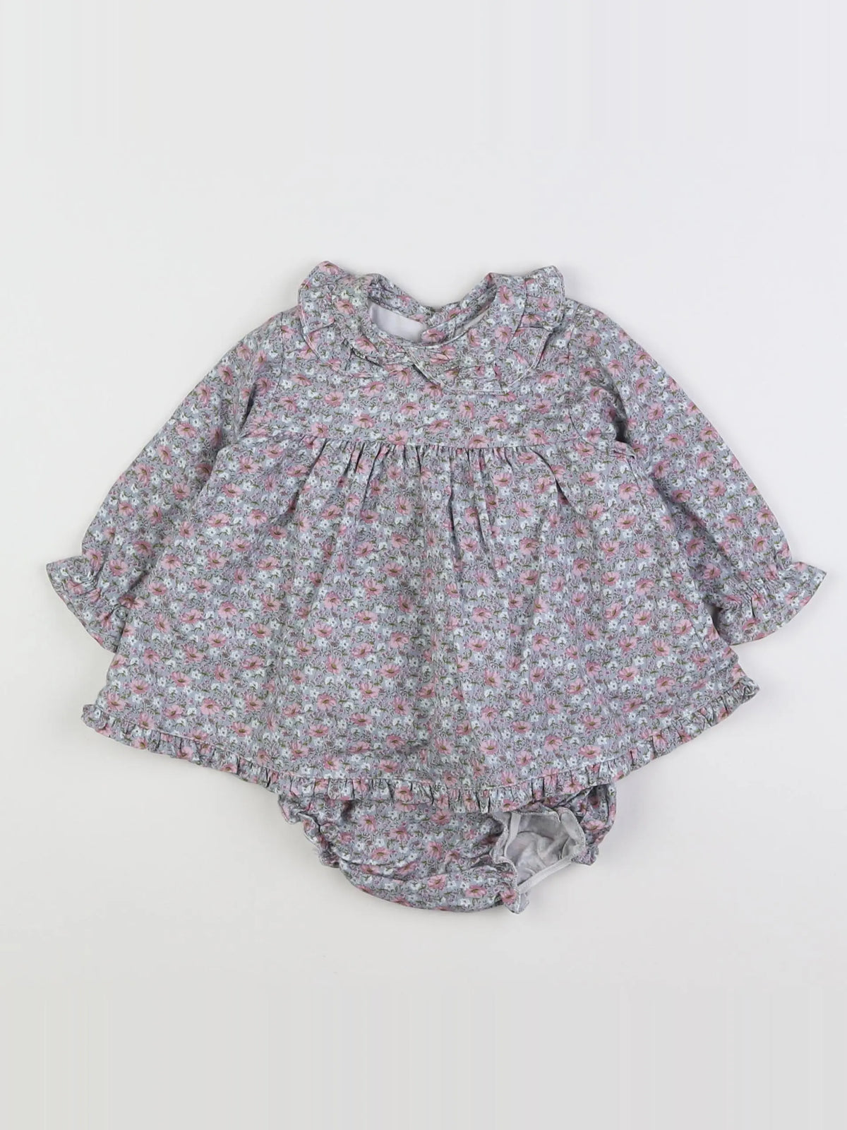 Dona Carmen - robe rose, gris - 6 mois